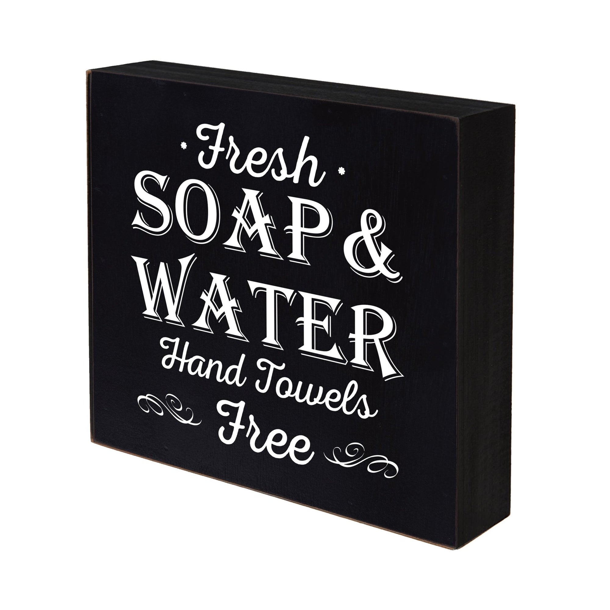 Modern Bathroom Decor 10x10 Shadow Box Fresh Soap & Water Free - LifeSong Milestones