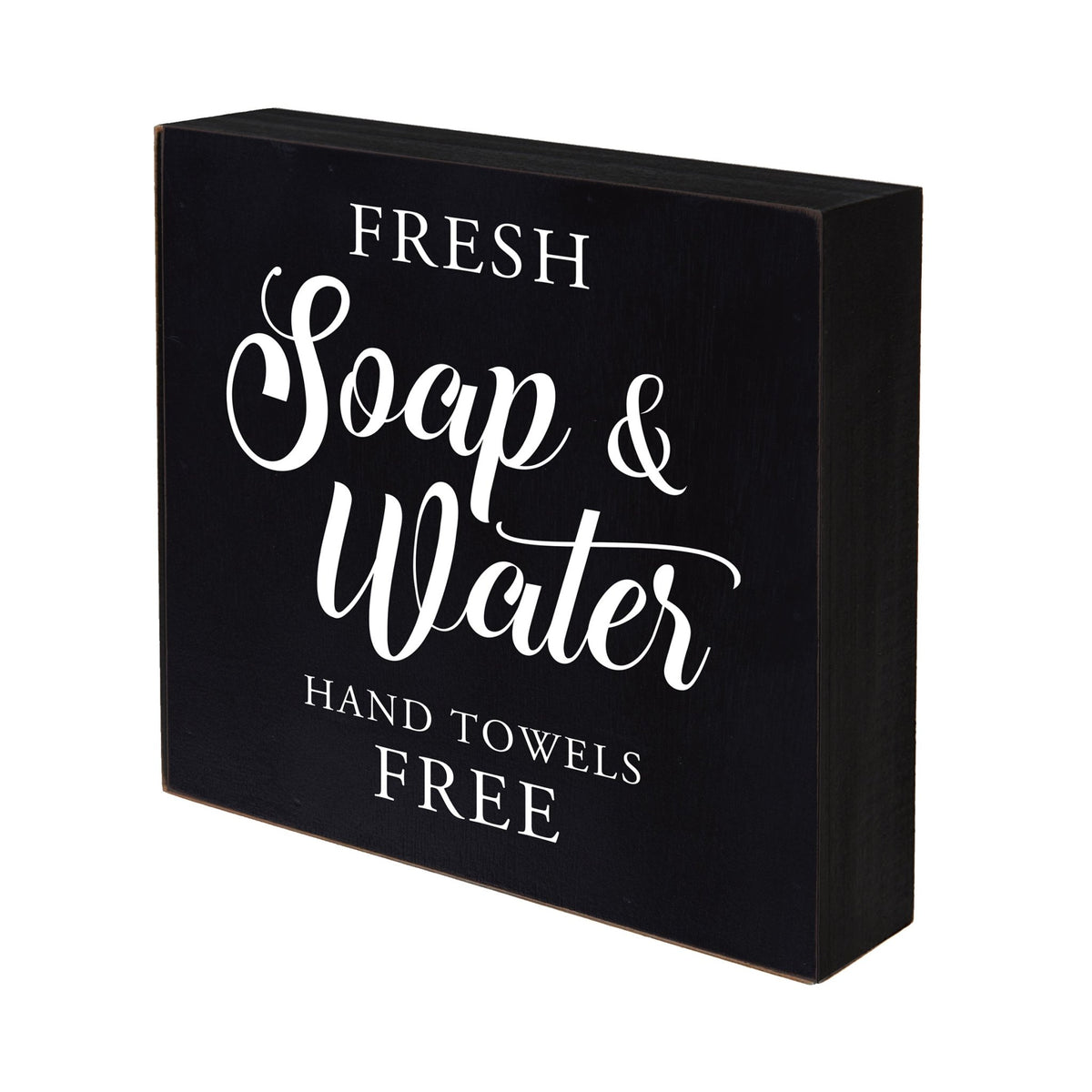 Modern Bathroom Decor 6x6 Shadow Box Fresh Soap &amp; Water 2 - LifeSong Milestones