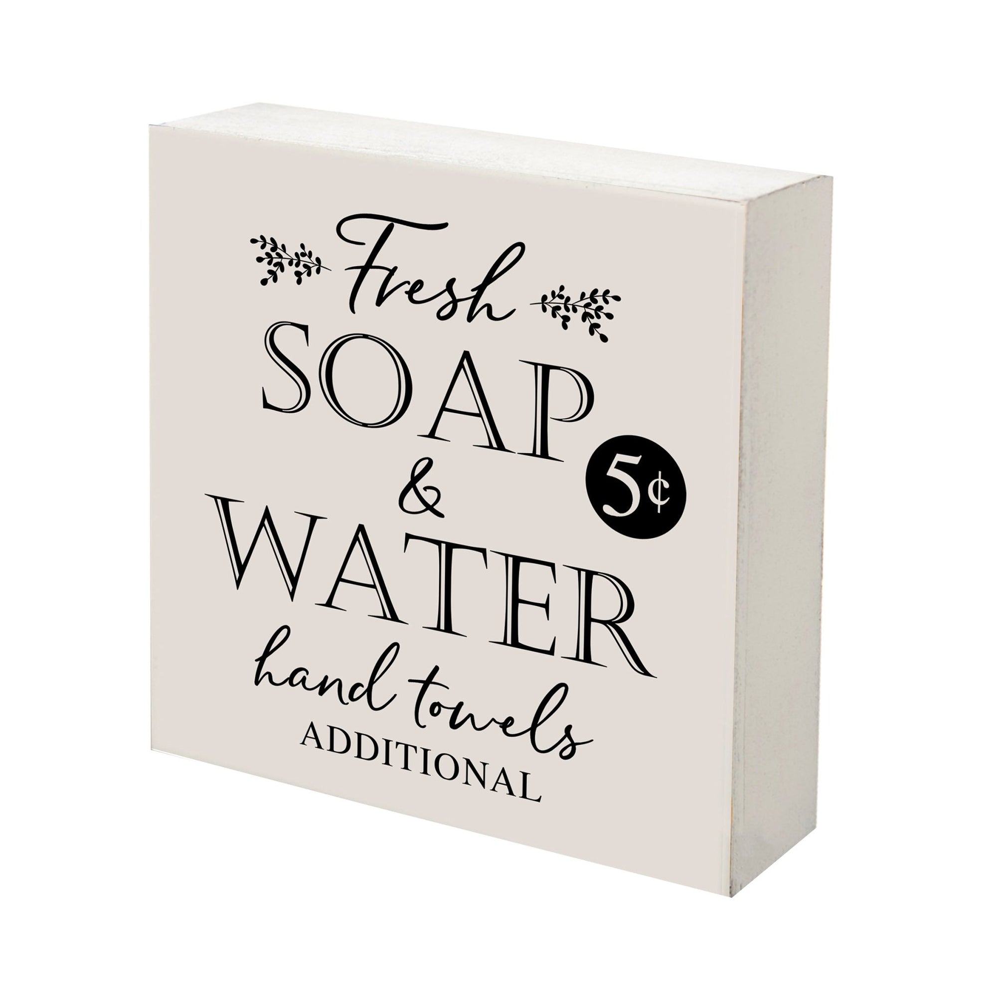 Modern Bathroom Decor 6x6 Shadow Box Fresh Soap & Water - LifeSong Milestones