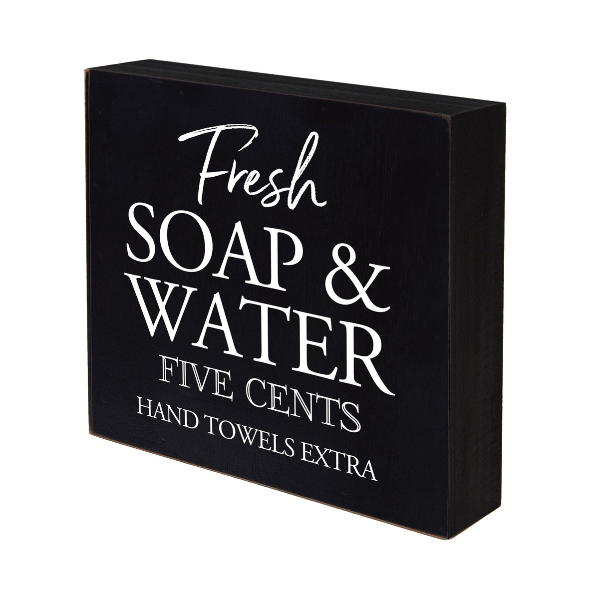 Modern Bathroom Decor 6x6 Shadow Box Fresh Soap &amp; Water Extra - LifeSong Milestones