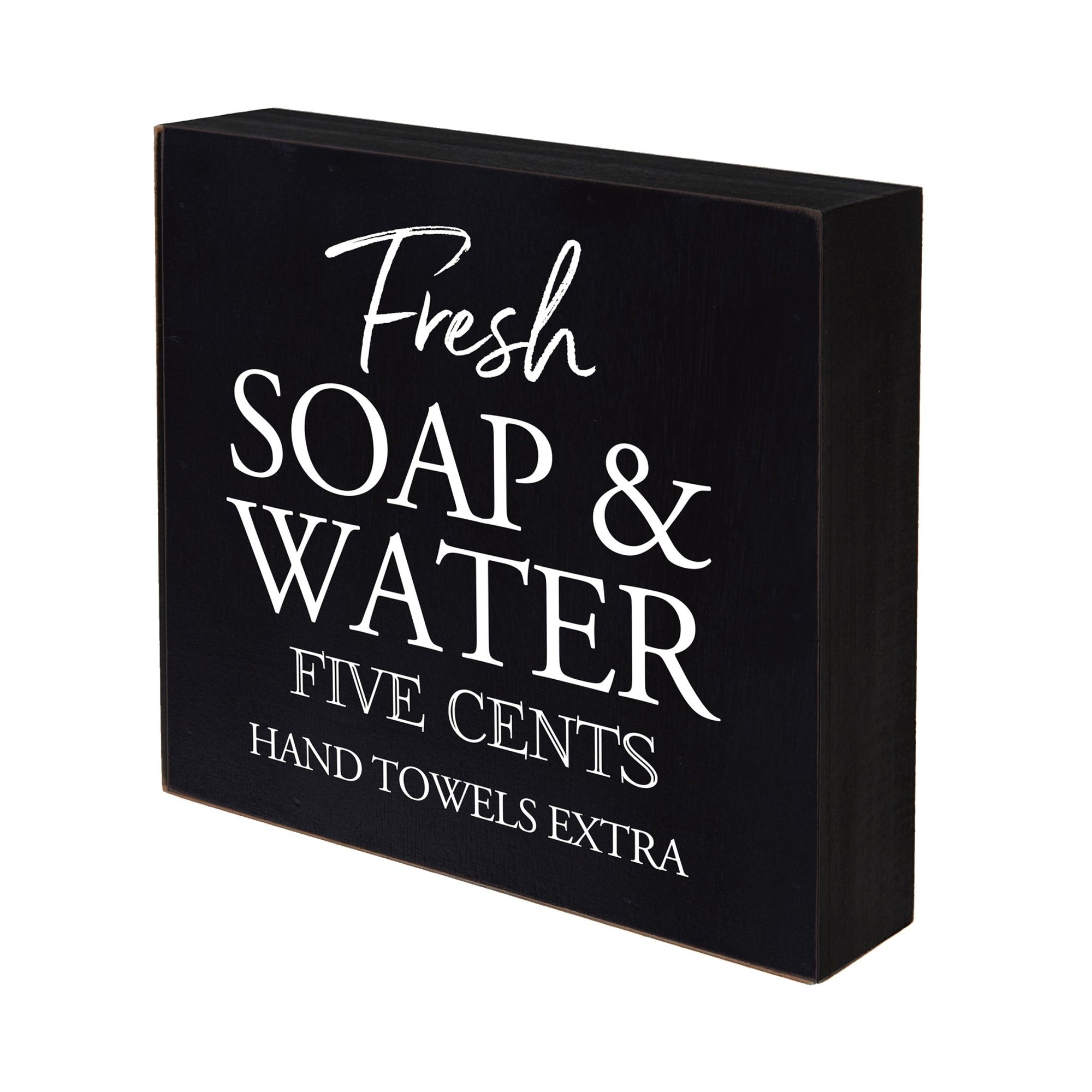 Modern Bathroom Decor 6x6 Shadow Box Fresh Soap & Water Extra - LifeSong Milestones