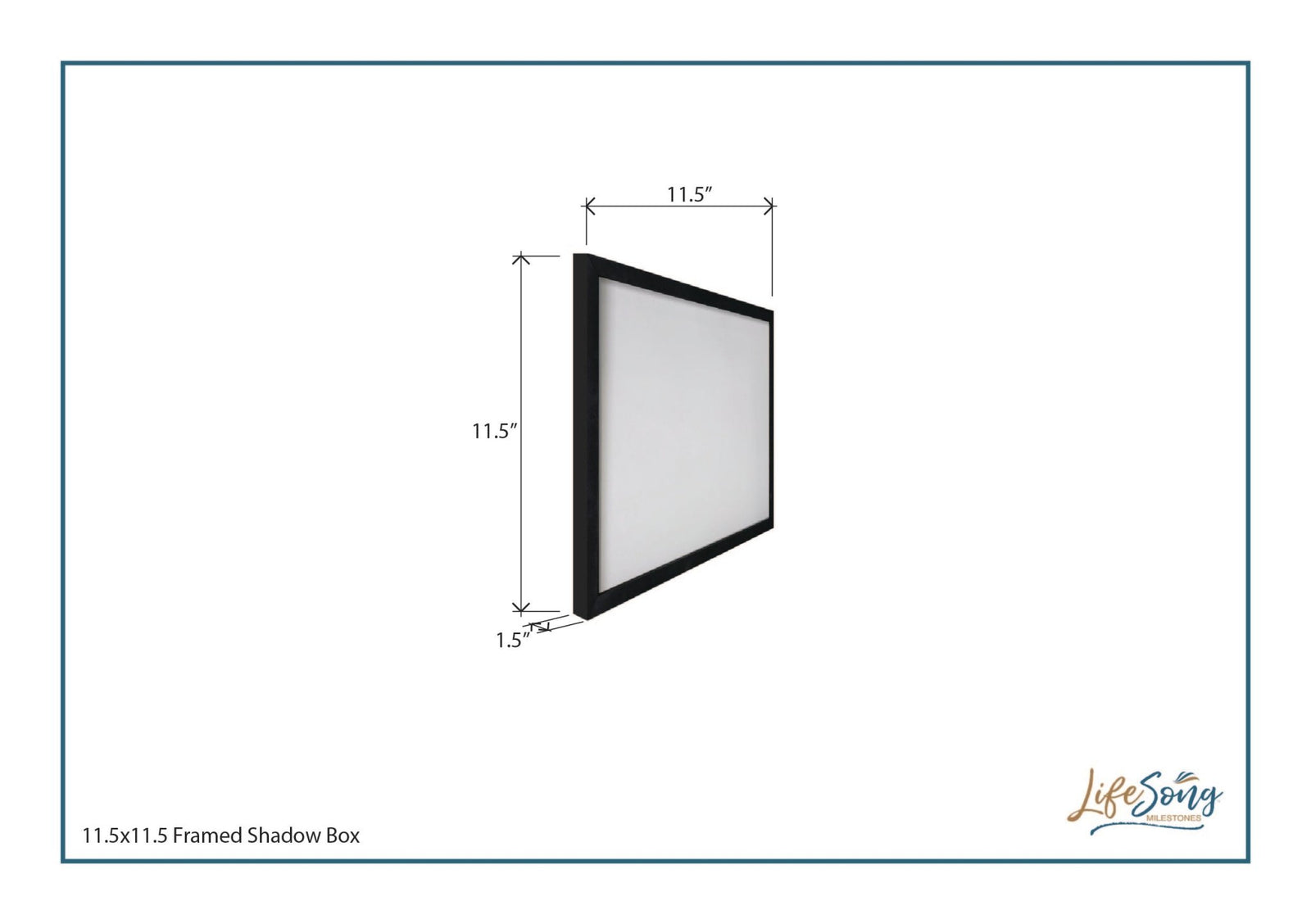Modern Bathroom Decor Framed Shadow Box 11.5x11.5 (Bathroom Rules) - LifeSong Milestones