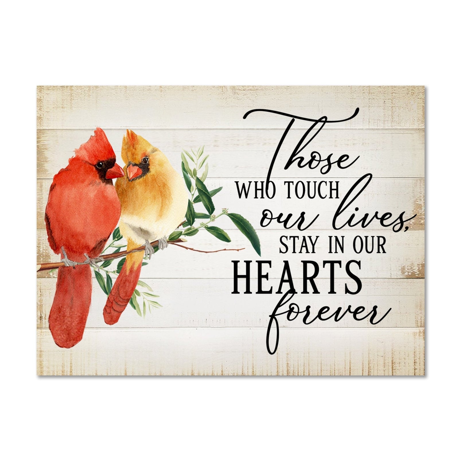 Remembering a loved one with a cardinal-themed memorial magnet for your home decor.