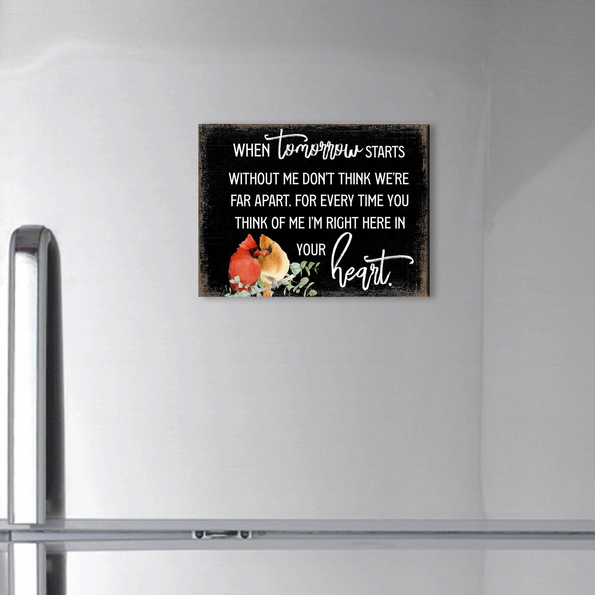 Lifesong Milestones Modern Cardinal Memorial Magnet: A thoughtful and elegant cardinal gift for your loved one's memory.