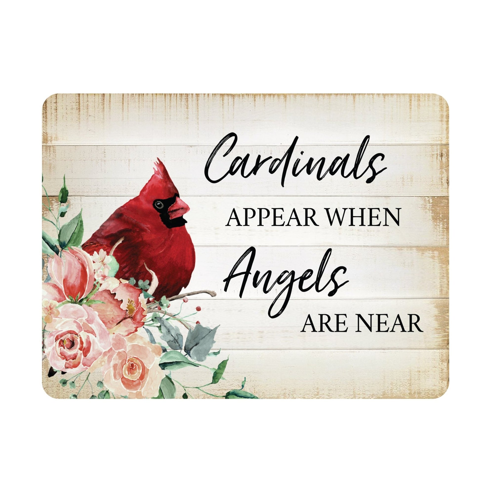 A cardinal magnet with a modern design, a heartfelt memorial home decoration.