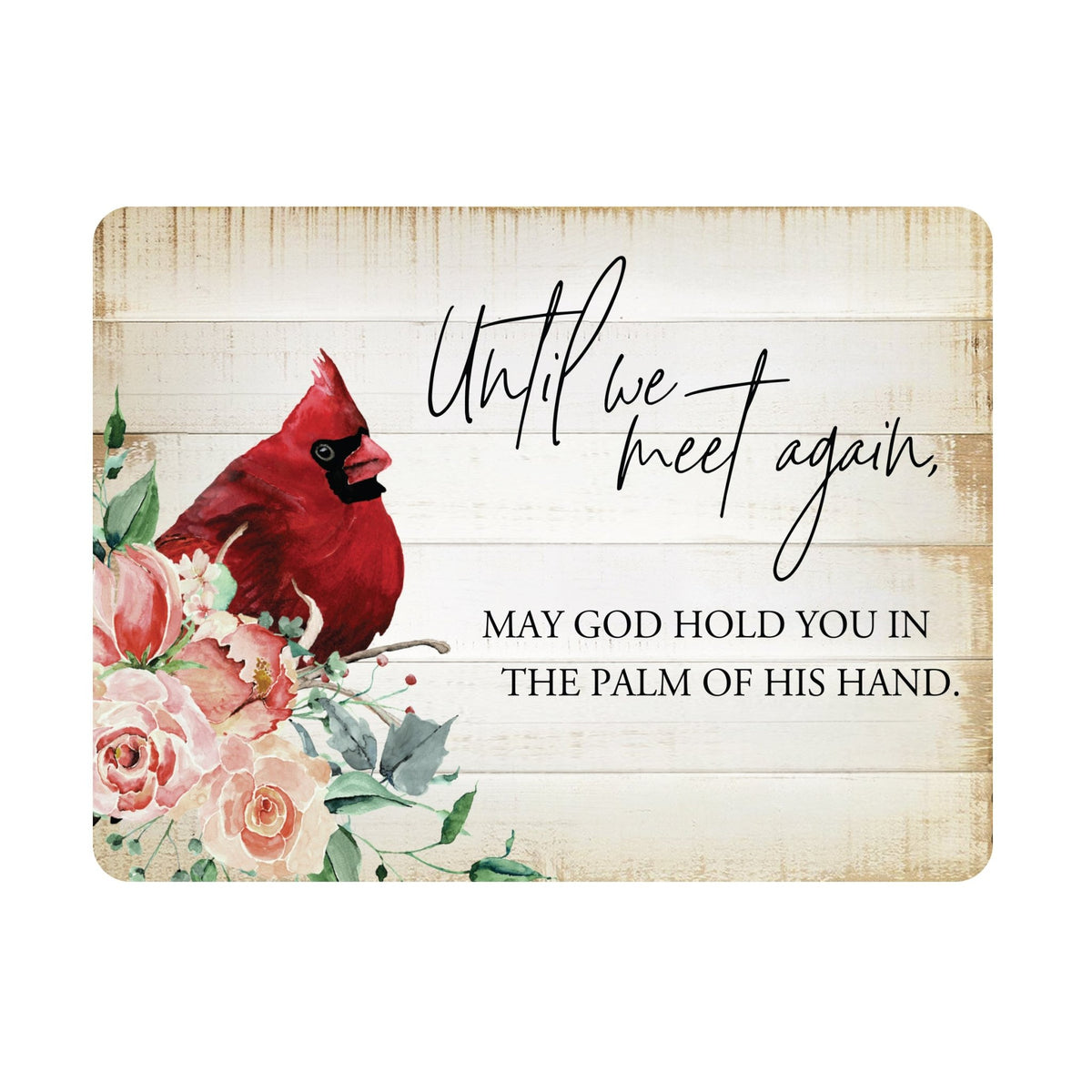 A modern cardinal magnet gracing a refrigerator - a heartfelt memorial home decoration.