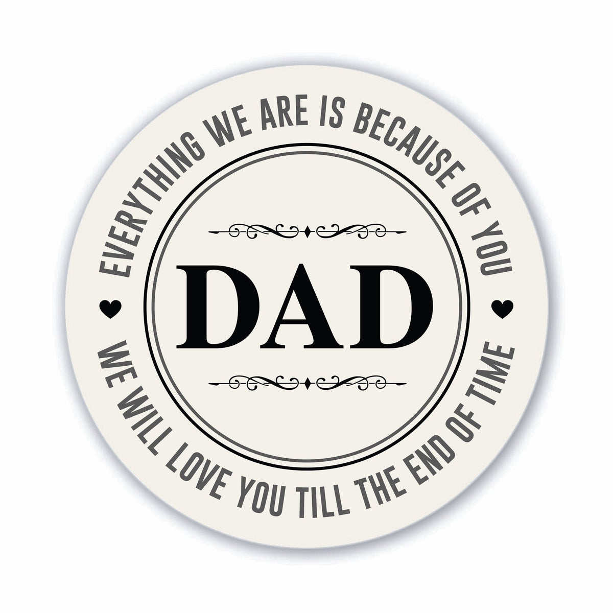 Modern Dad Refrigerator Magnet Gift - Dad Is My Hero - LifeSong Milestones