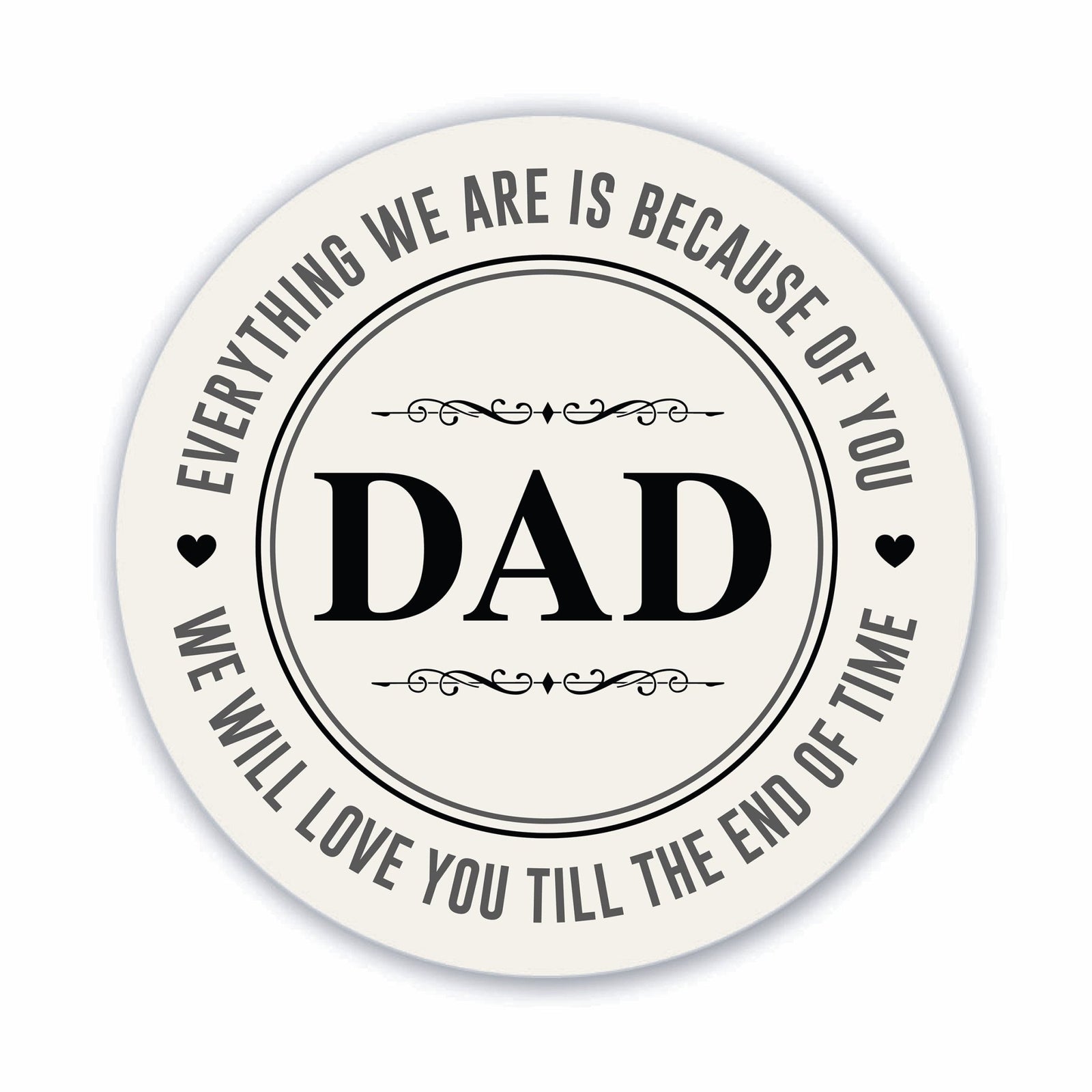 Modern Dad Refrigerator Magnet Gift - Dad Is My Hero - LifeSong Milestones