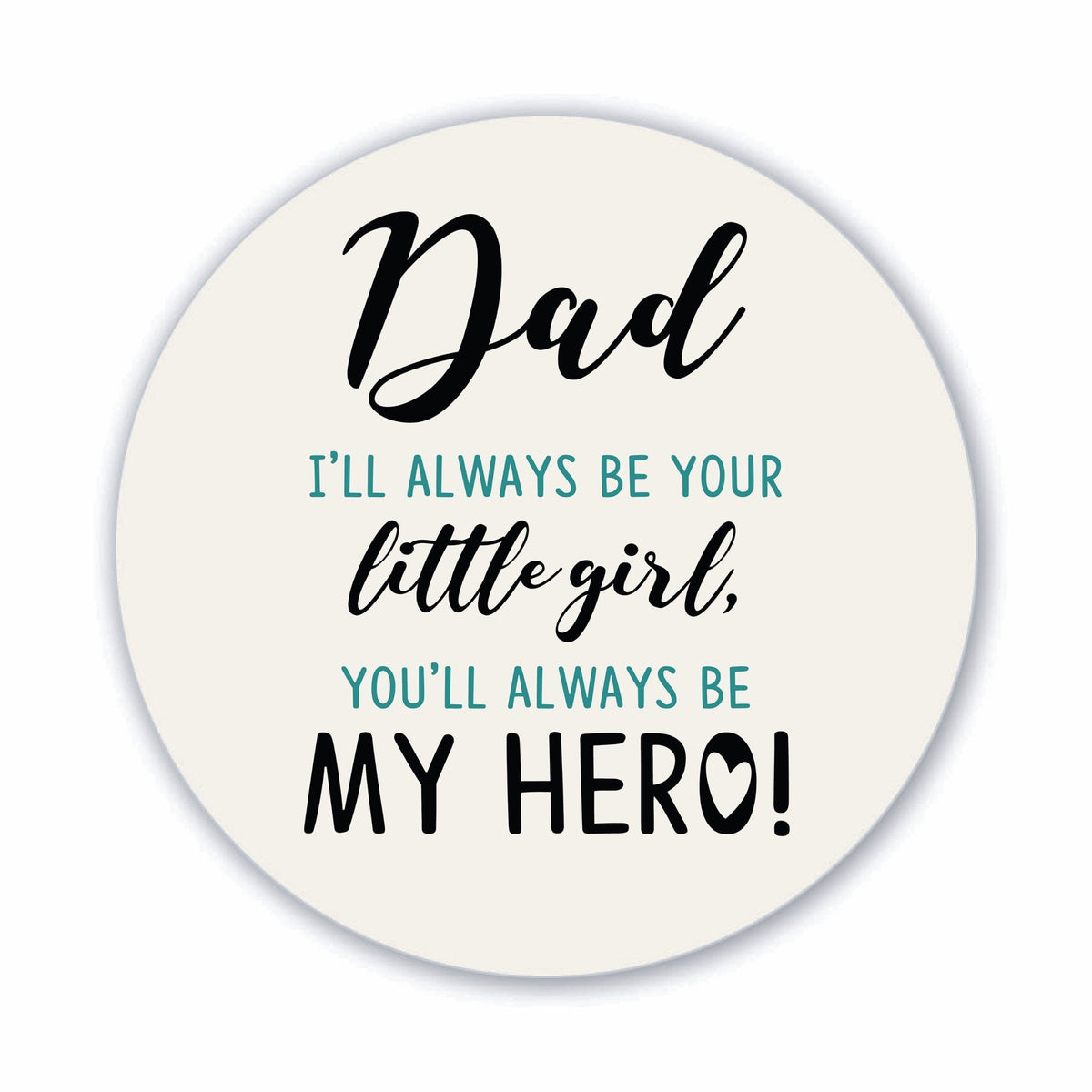 Modern Dad Refrigerator Magnet Gift - Dad Is My Hero - LifeSong Milestones