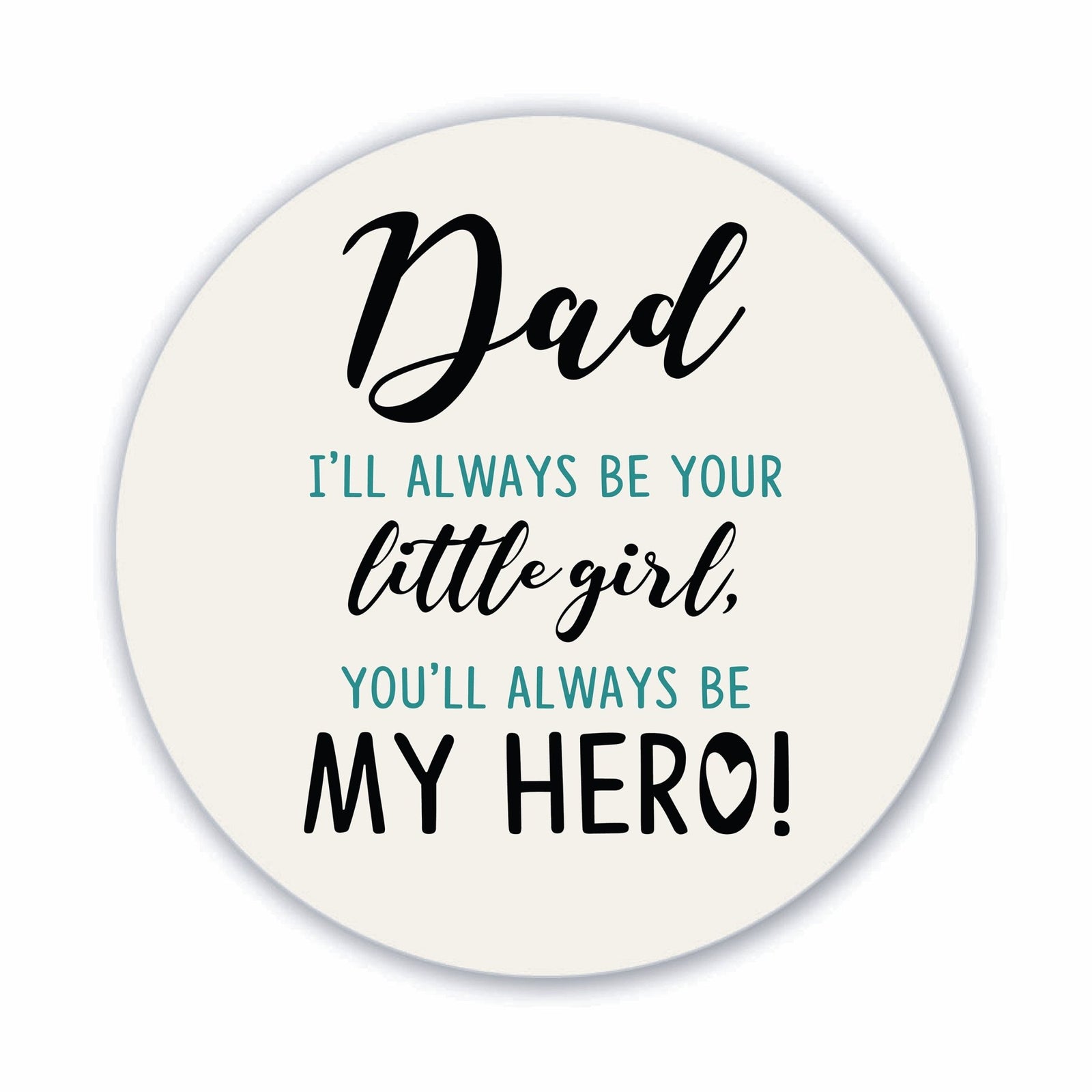 Modern Dad Refrigerator Magnet Gift - Dad Is My Hero - LifeSong Milestones