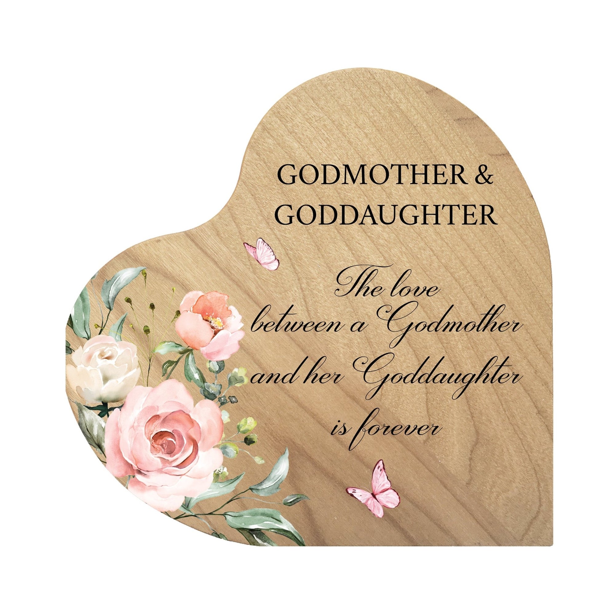 Modern Daughter and Mother’s Love Heart Block 5in with Inspirational verse - The Love Between - LifeSong Milestones