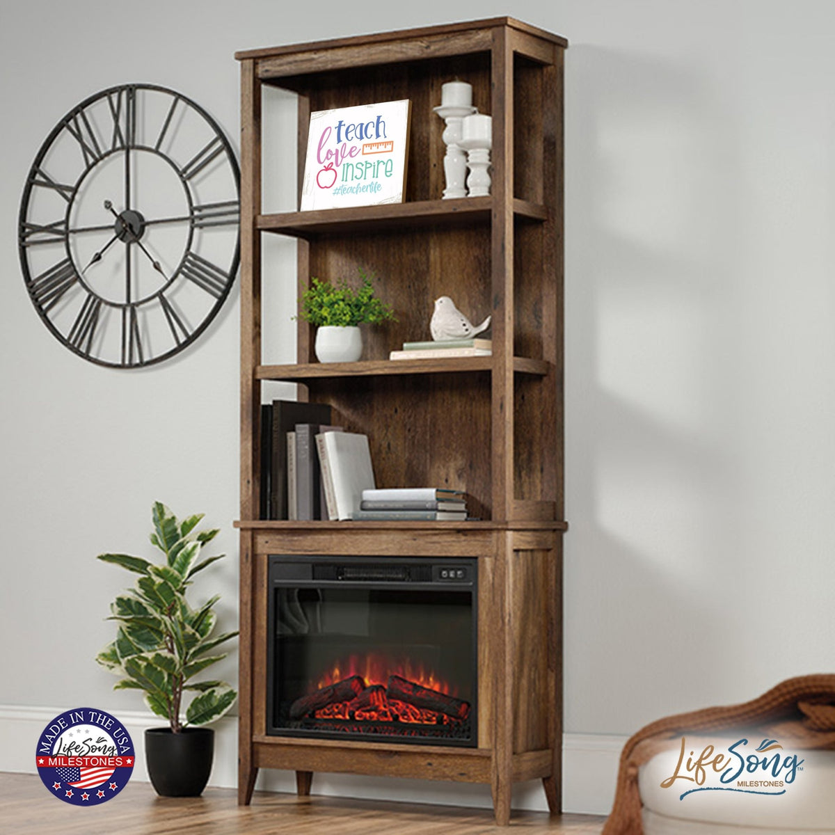 Modern EVERYDAY 6x6in Block shelf decor (Only The Best Moms) Inspirational Plaque and Tabletop Family Home Decoration - LifeSong Milestones