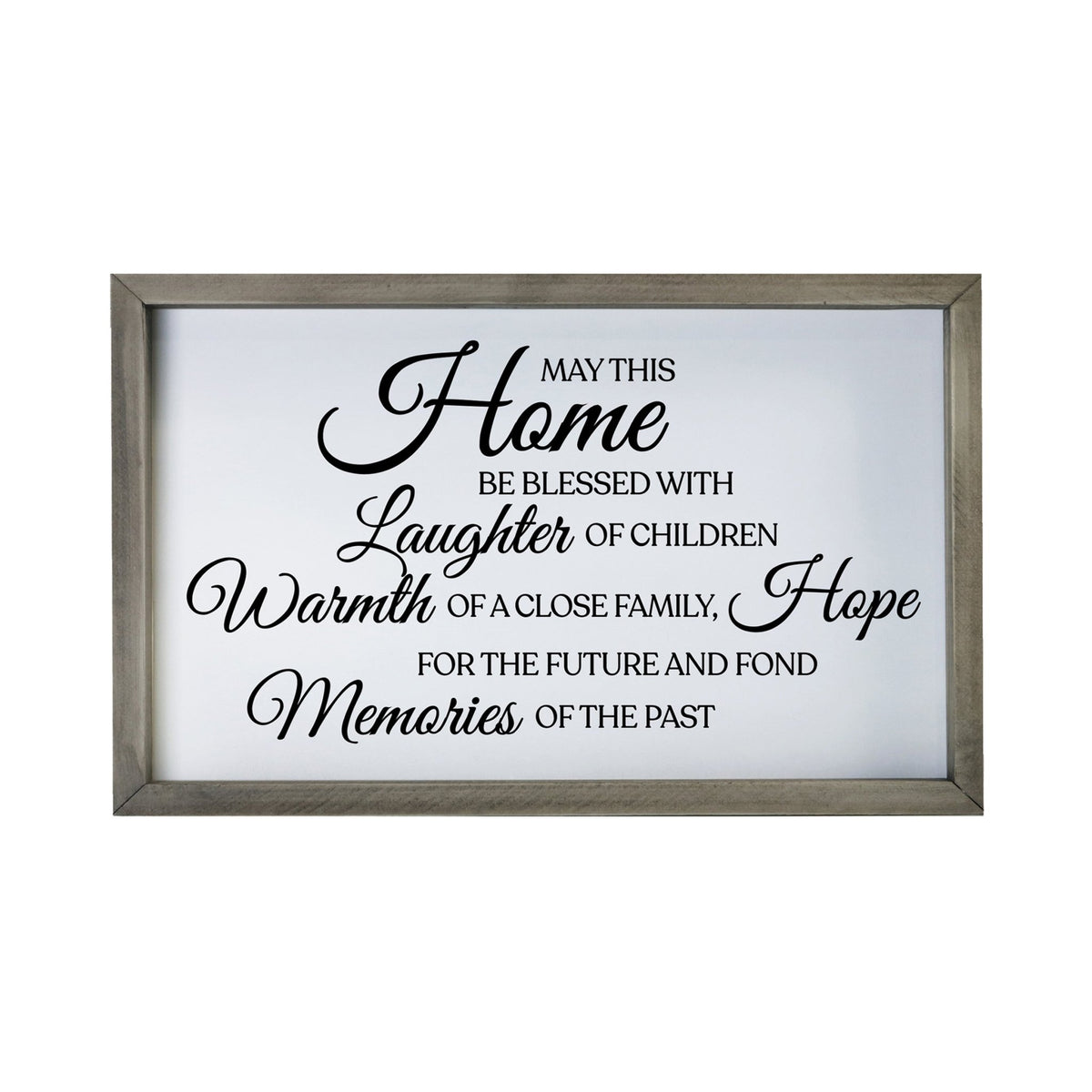 Modern Framed Shadow Box 12x18 May This Home - LifeSong Milestones
