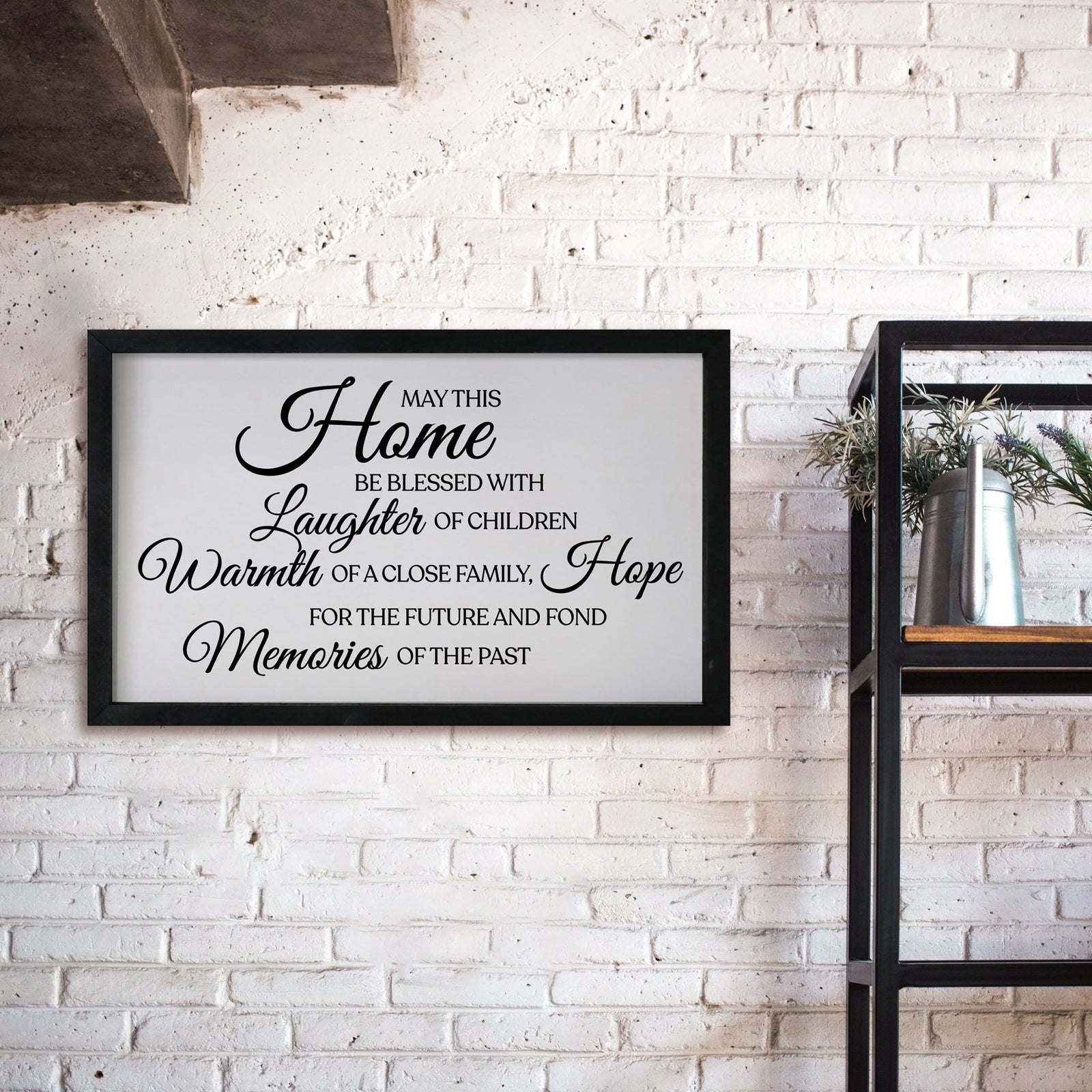 Modern Framed Shadow Box 12x18 May This Home - LifeSong Milestones