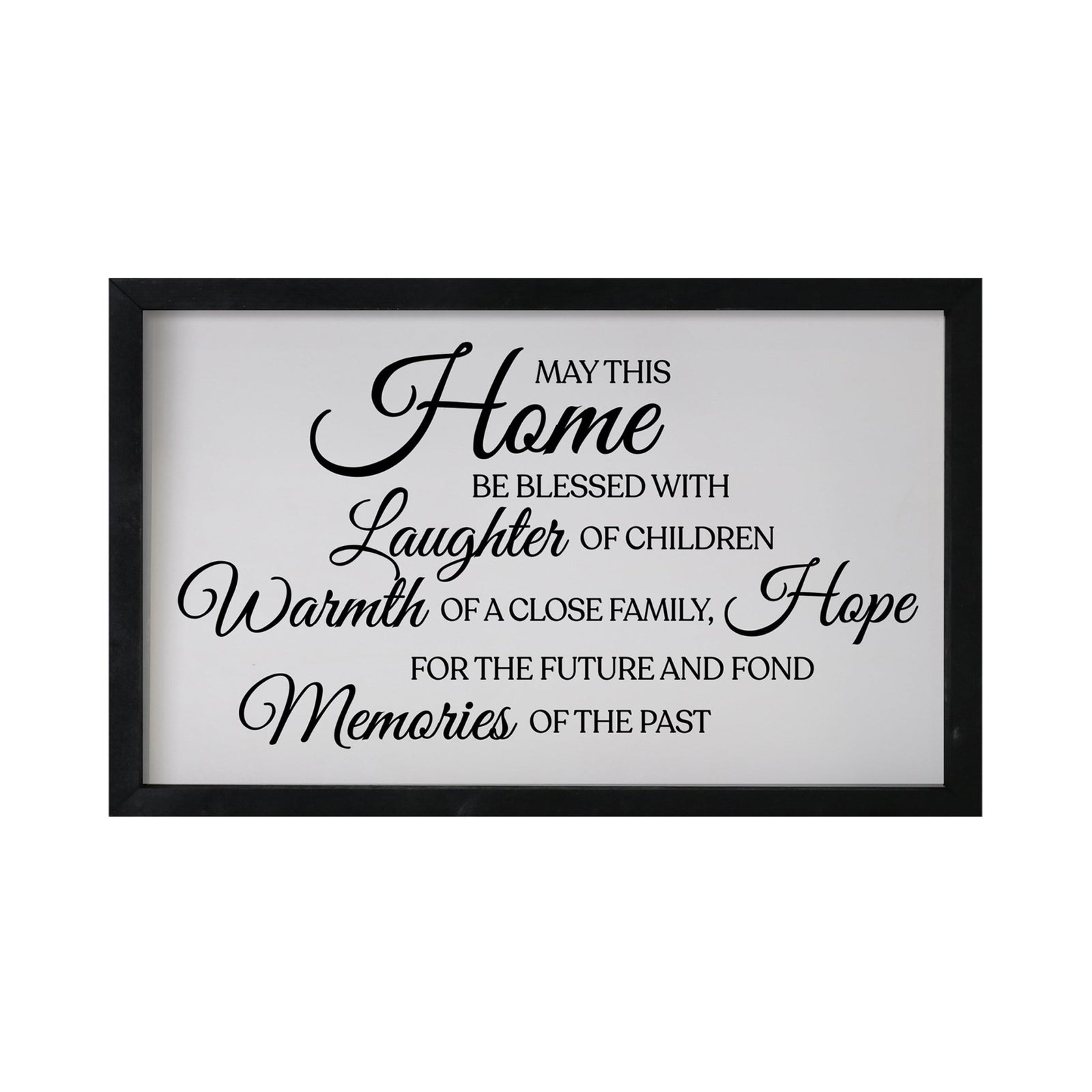 Modern Framed Shadow Box 12x18 May This Home - LifeSong Milestones