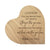 Modern Godson’s Love Solid Wood Heart Decoration With Inspirational Verse Keepsake Gift 5x5.25 - You Are Braver Than - LifeSong Milestones