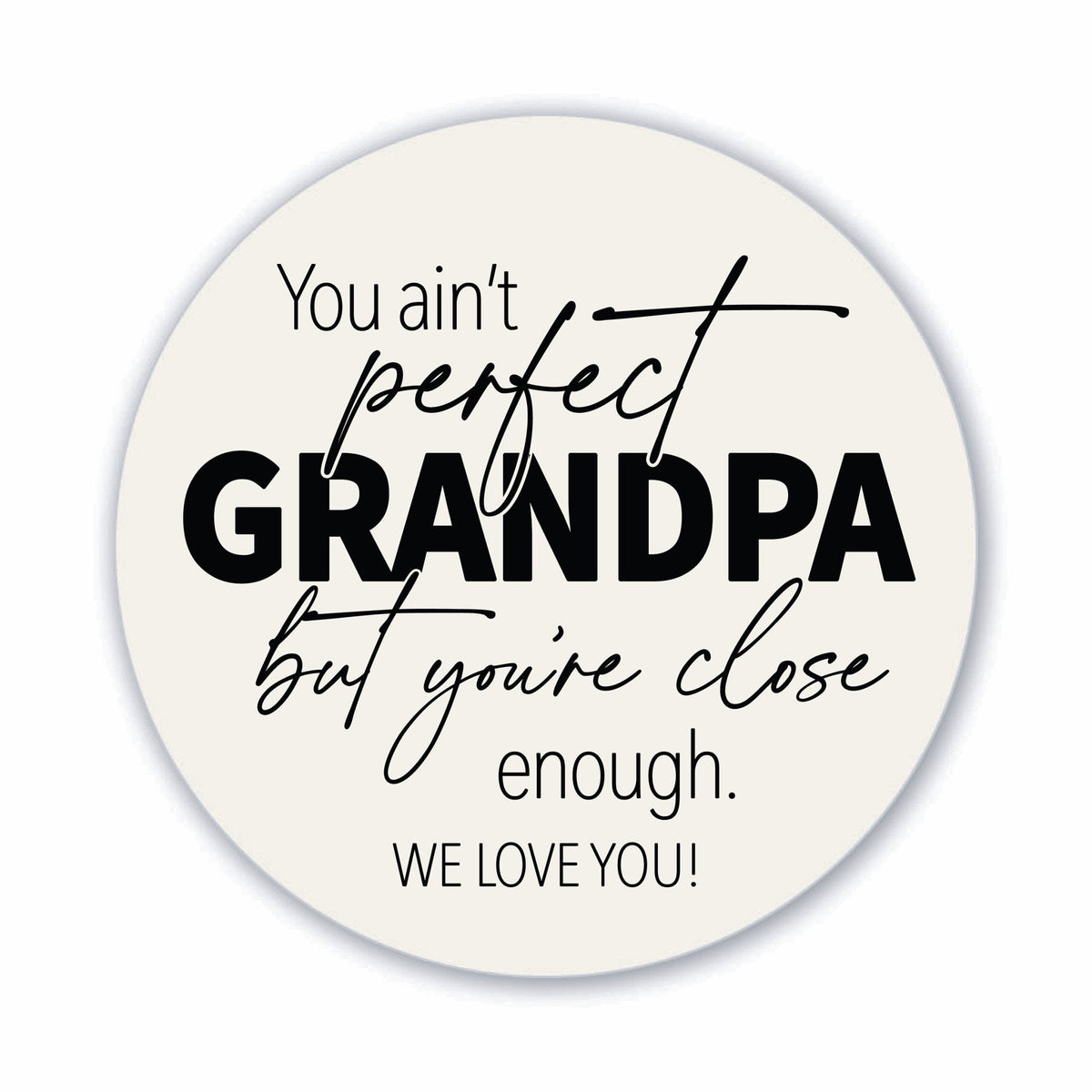 Modern Grandparents Refrigerator Magnet Gift - As A Grandpa - LifeSong Milestones