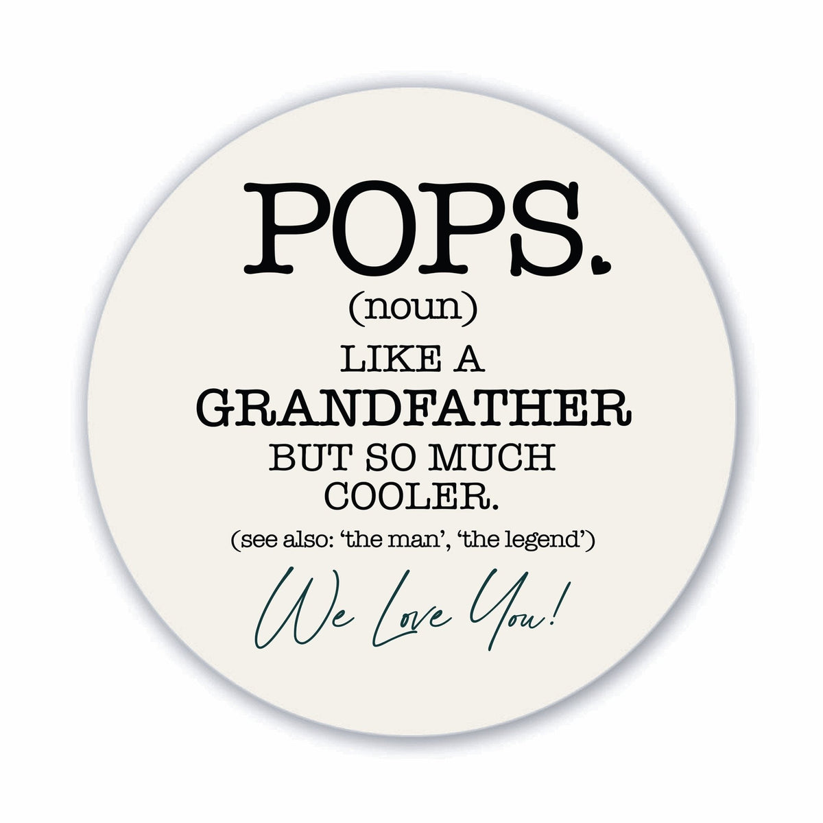 Modern Grandparents Refrigerator Magnet Gift - As A Grandpa - LifeSong Milestones