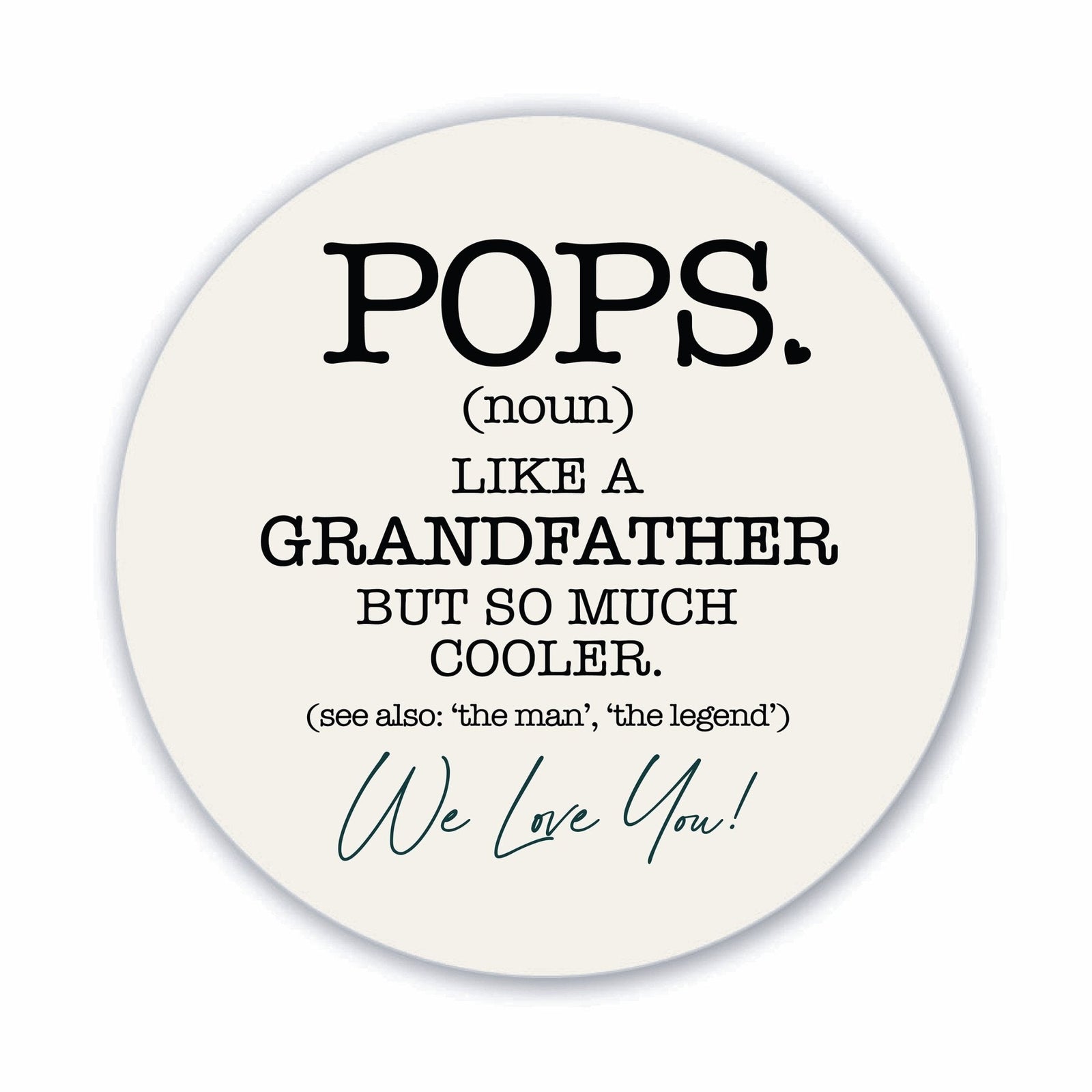 Modern Grandparents Refrigerator Magnet Gift - As A Grandpa - LifeSong Milestones