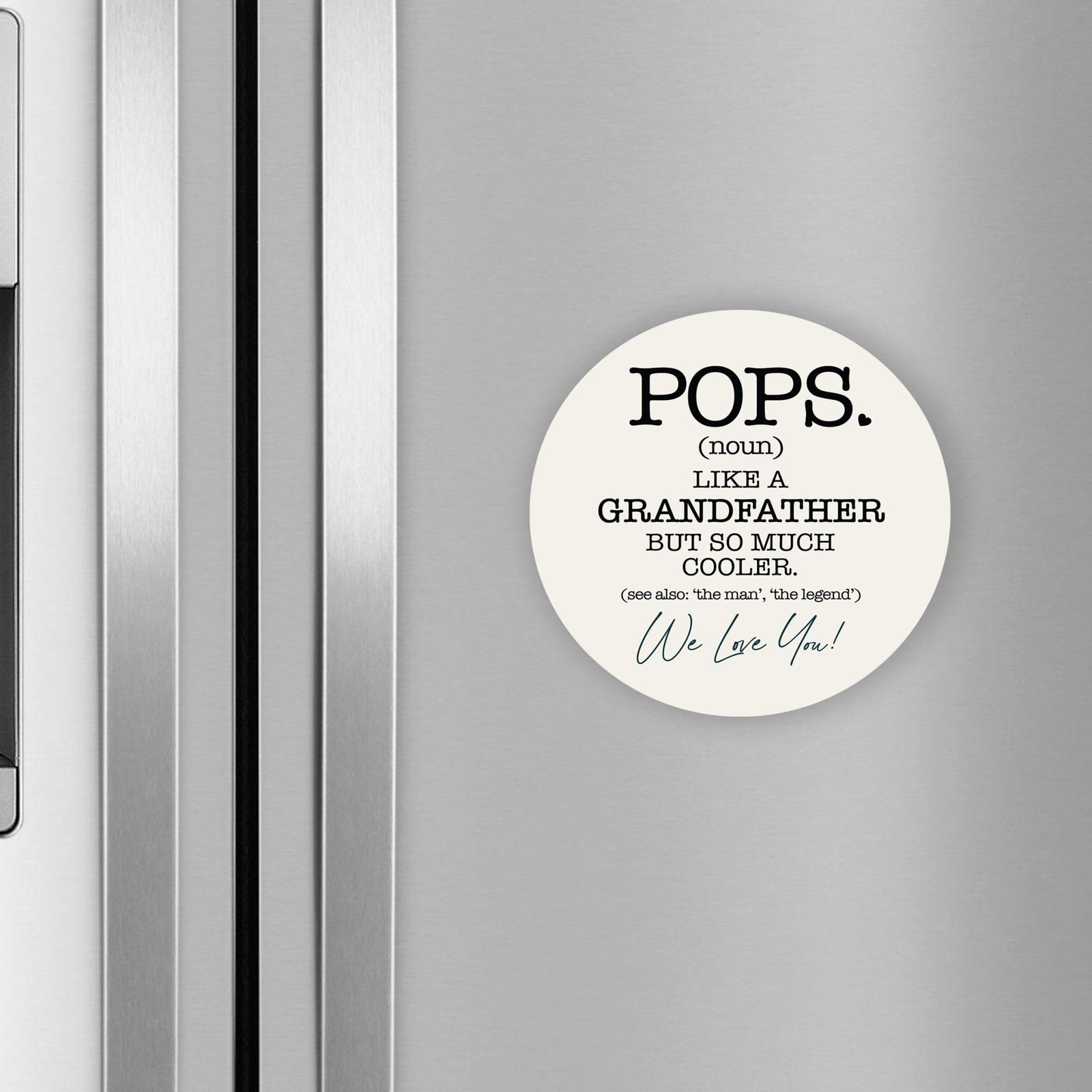 Modern Grandparents Refrigerator Magnet Gift - As A Grandpa - LifeSong Milestones