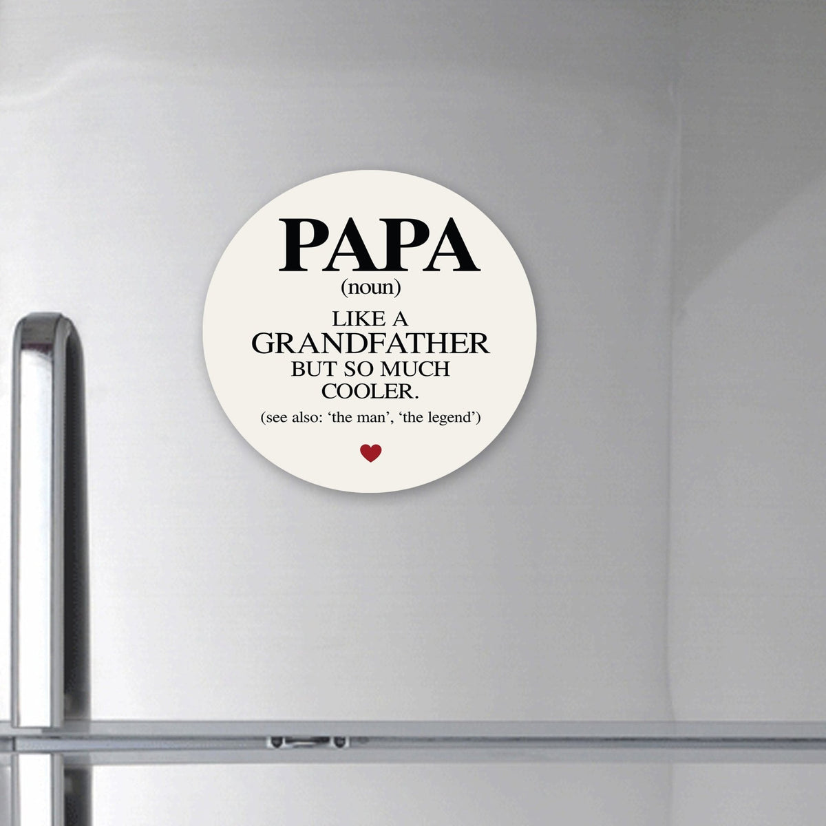 Modern Grandparents Refrigerator Magnet Gift - As A Grandpa - LifeSong Milestones