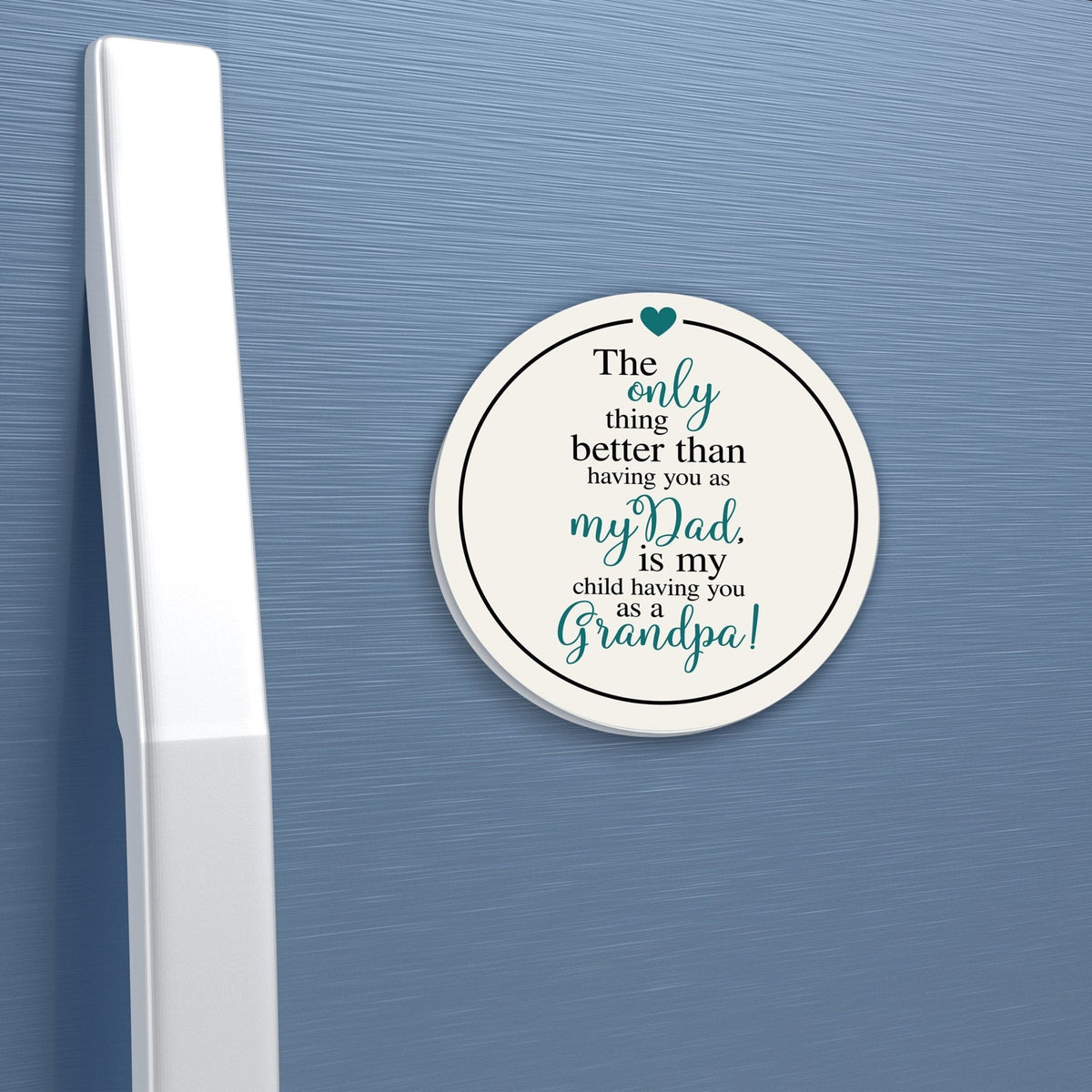 Modern Grandparents Refrigerator Magnet Gift - As A Grandpa - LifeSong Milestones