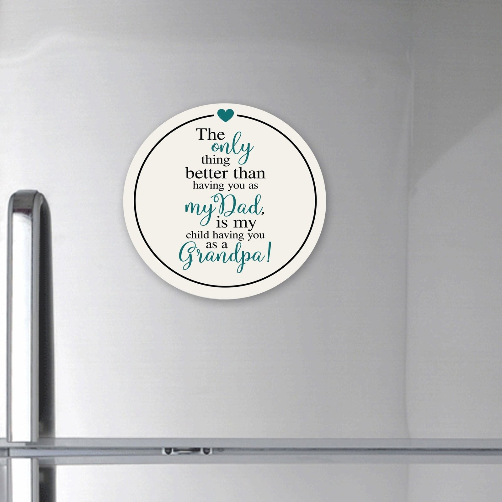 Modern Grandparents Refrigerator Magnet Gift - As A Grandpa - LifeSong Milestones