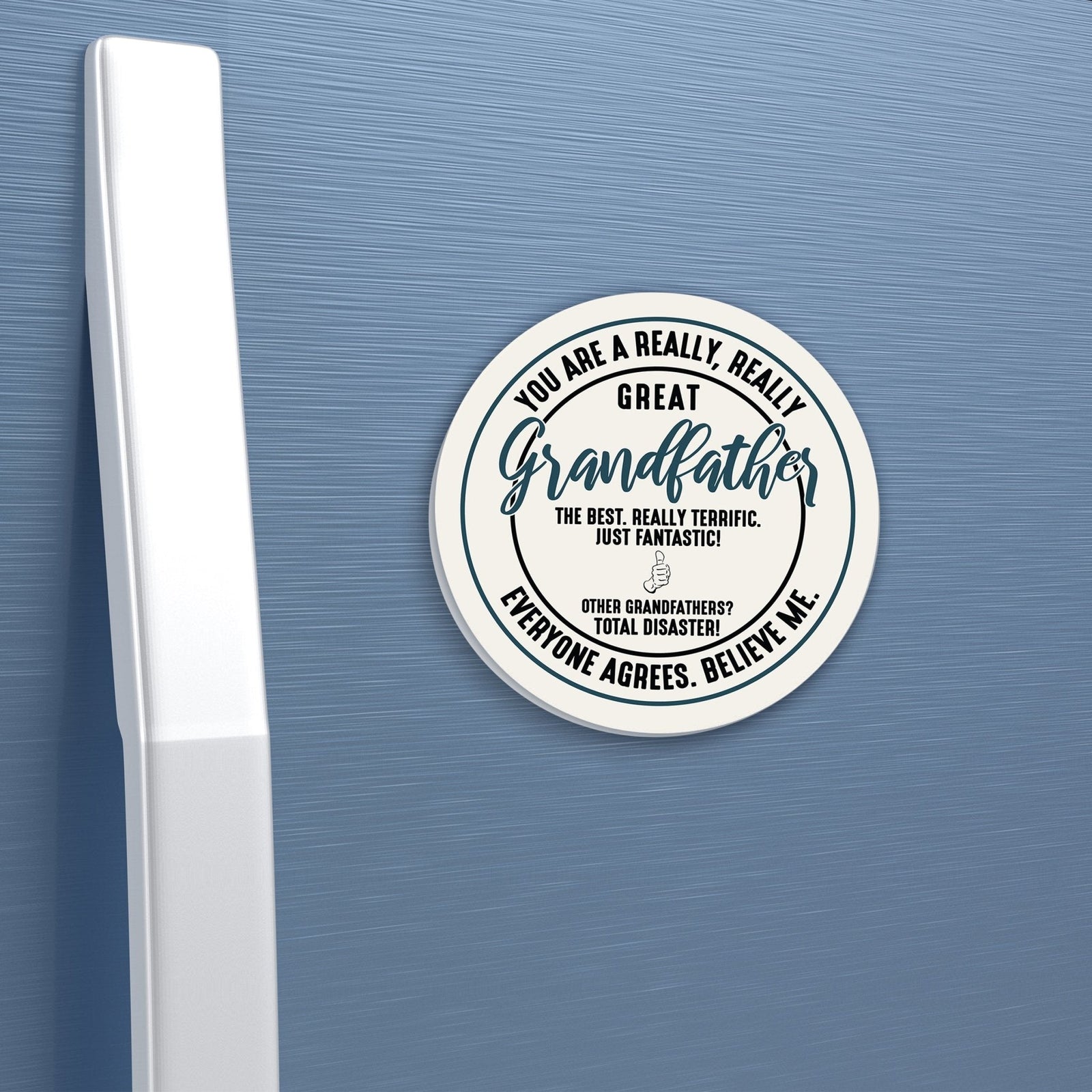 Modern Grandparents Refrigerator Magnet Gift - As A Grandpa - LifeSong Milestones