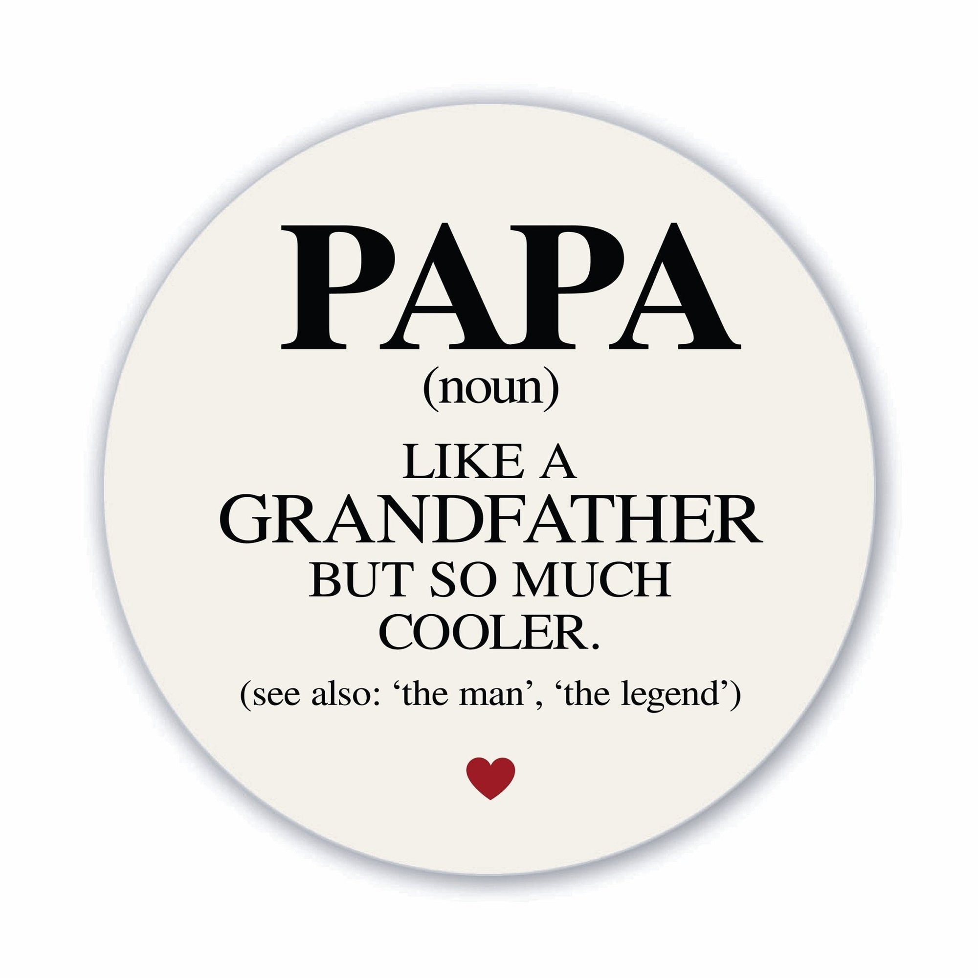 Modern Grandparents Refrigerator Magnet Gift - As A Grandpa - LifeSong Milestones