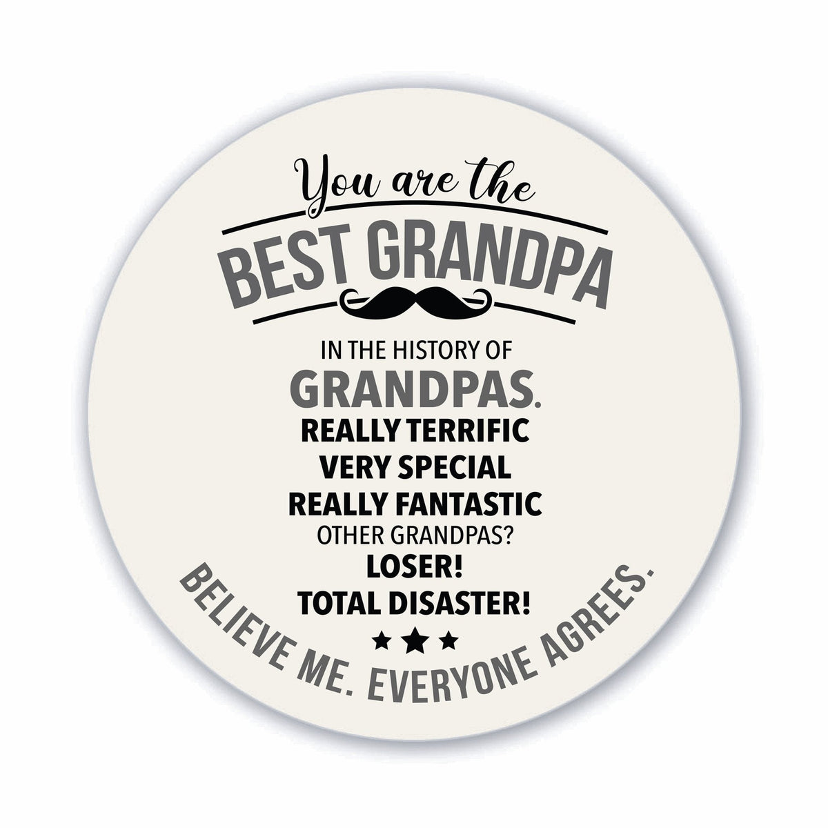 Modern Grandparents Refrigerator Magnet Gift - As A Grandpa - LifeSong Milestones