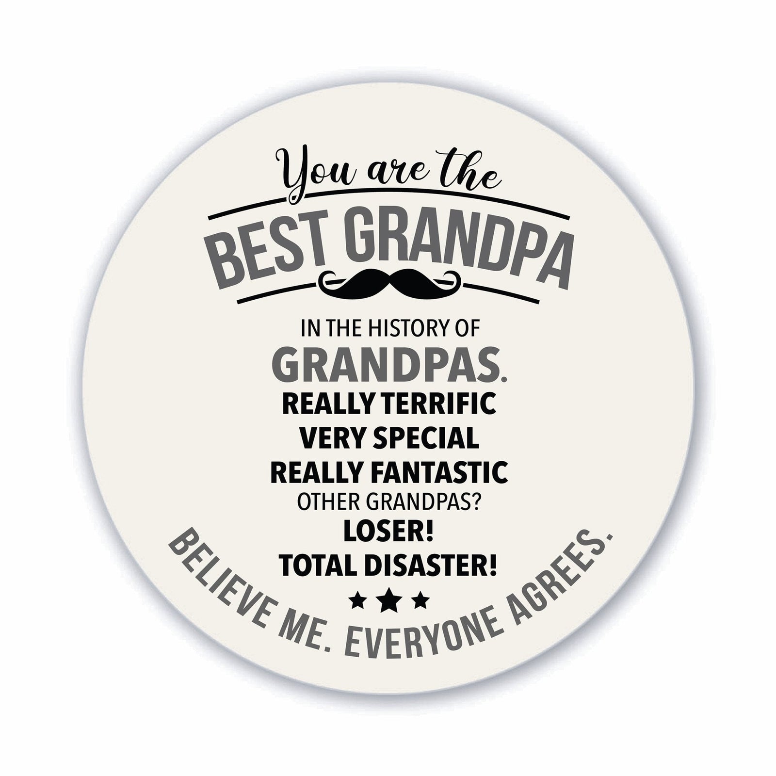 Modern Grandparents Refrigerator Magnet Gift - As A Grandpa - LifeSong Milestones