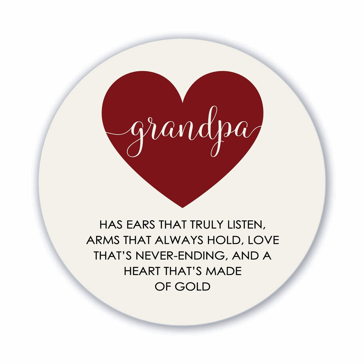 Modern Grandparents Refrigerator Magnet Gift - As A Grandpa - LifeSong Milestones