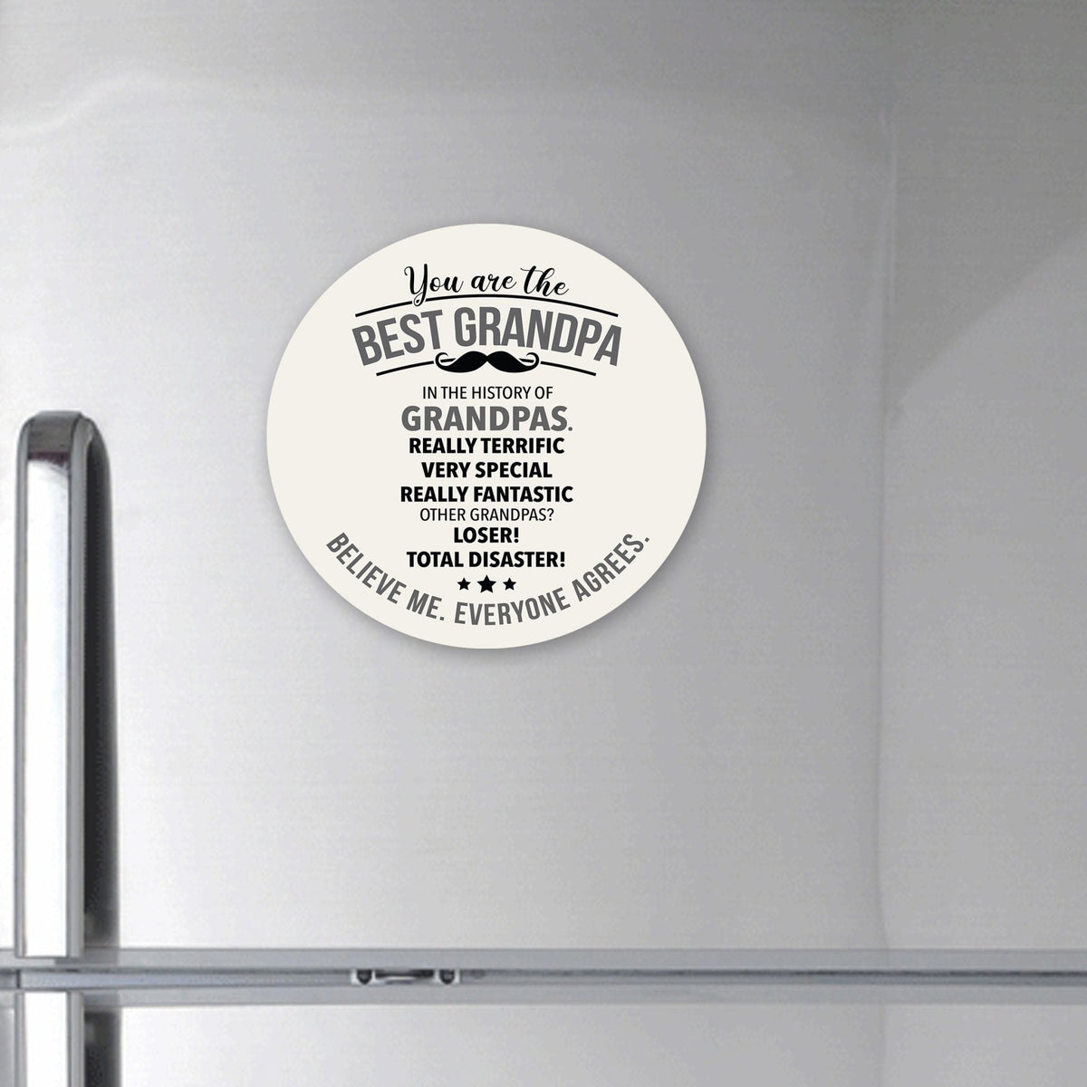 Modern Grandparents Refrigerator Magnet Gift - As A Grandpa - LifeSong Milestones