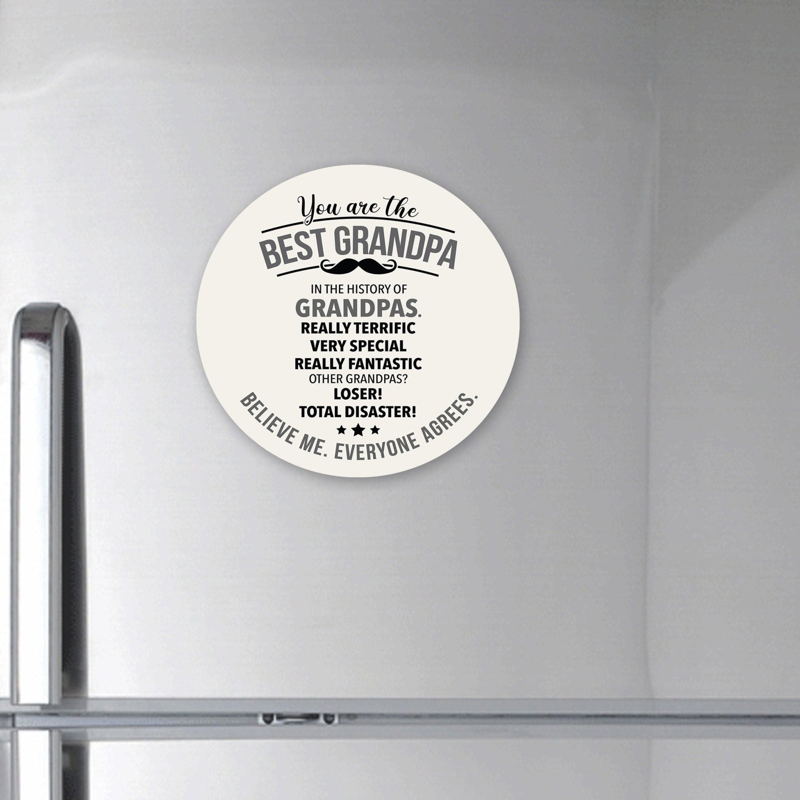 Modern Grandparents Refrigerator Magnet Gift - As A Grandpa - LifeSong Milestones