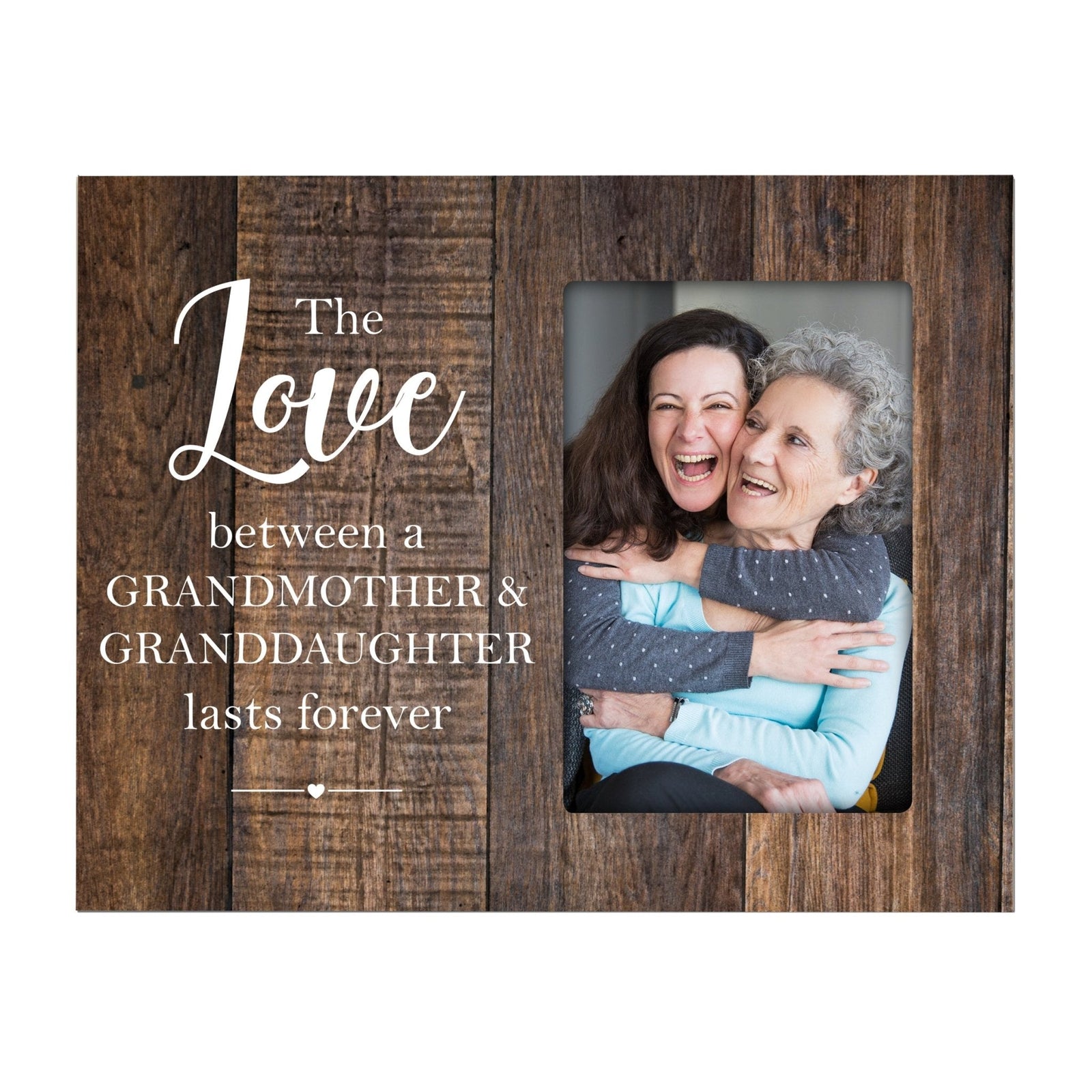 Modern Horizontal 8x10 Wooden Picture Frame Holds 4x6 Photo Home Decoration Gift Idea For Grandparents - Grandparents - LifeSong Milestones