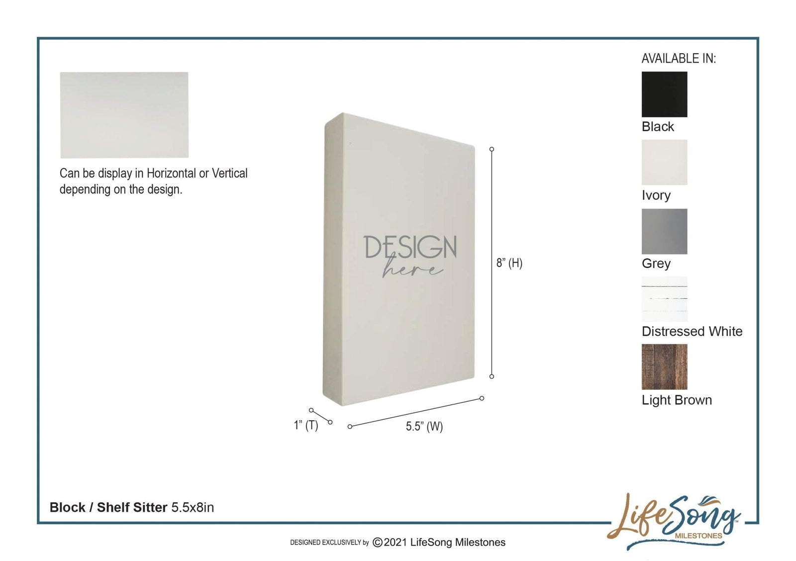 Modern Inspirational 5.5x8in Wooden Plaque Family And Home Tabletop Decor - Amazing Grace - LifeSong Milestones