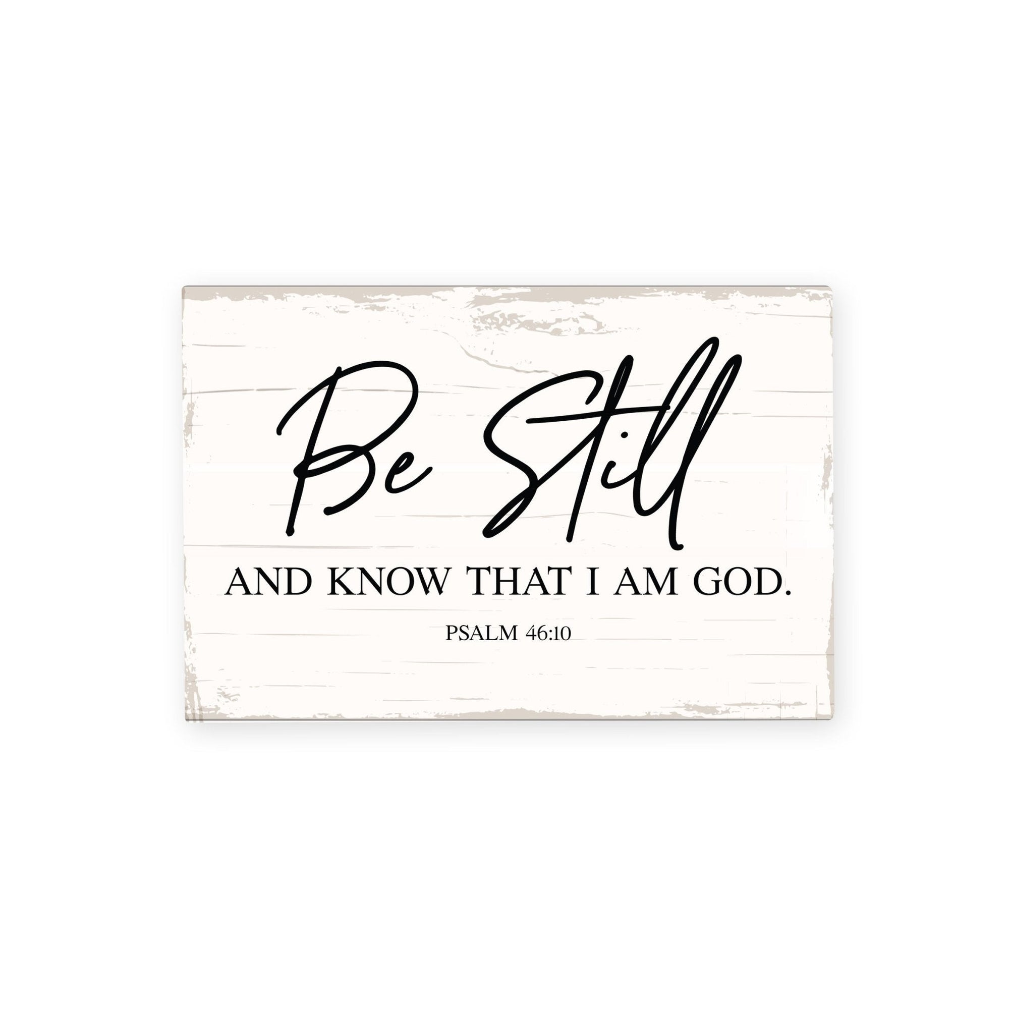 Modern Inspirational 5.5x8in Wooden Plaque Family And Home Tabletop Decor - Be Still - LifeSong Milestones