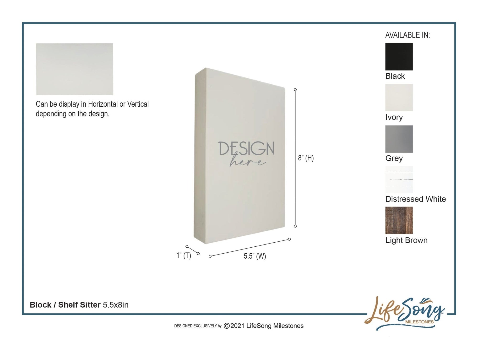 Modern Inspirational 5.5x8in Wooden Plaque Family And Home Tabletop Decor - Thankful Grateful & Blessed - LifeSong Milestones