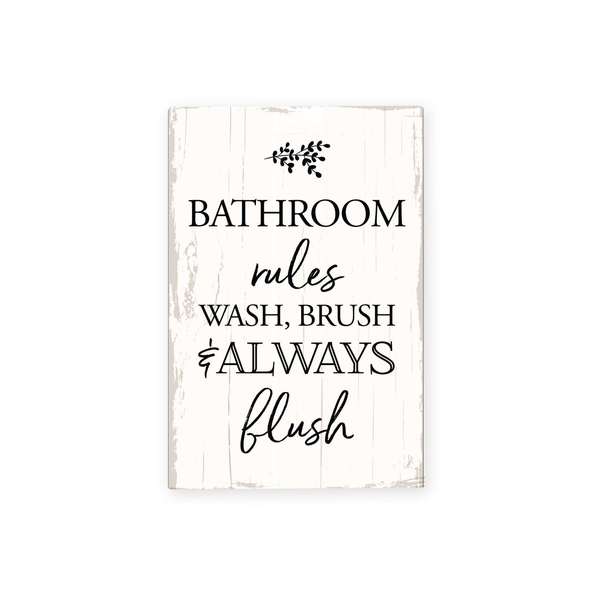 Modern Inspirational Always Flush Wooden Sign for Bathroom And Kitchen Decoration 5.5x8in - LifeSong Milestones