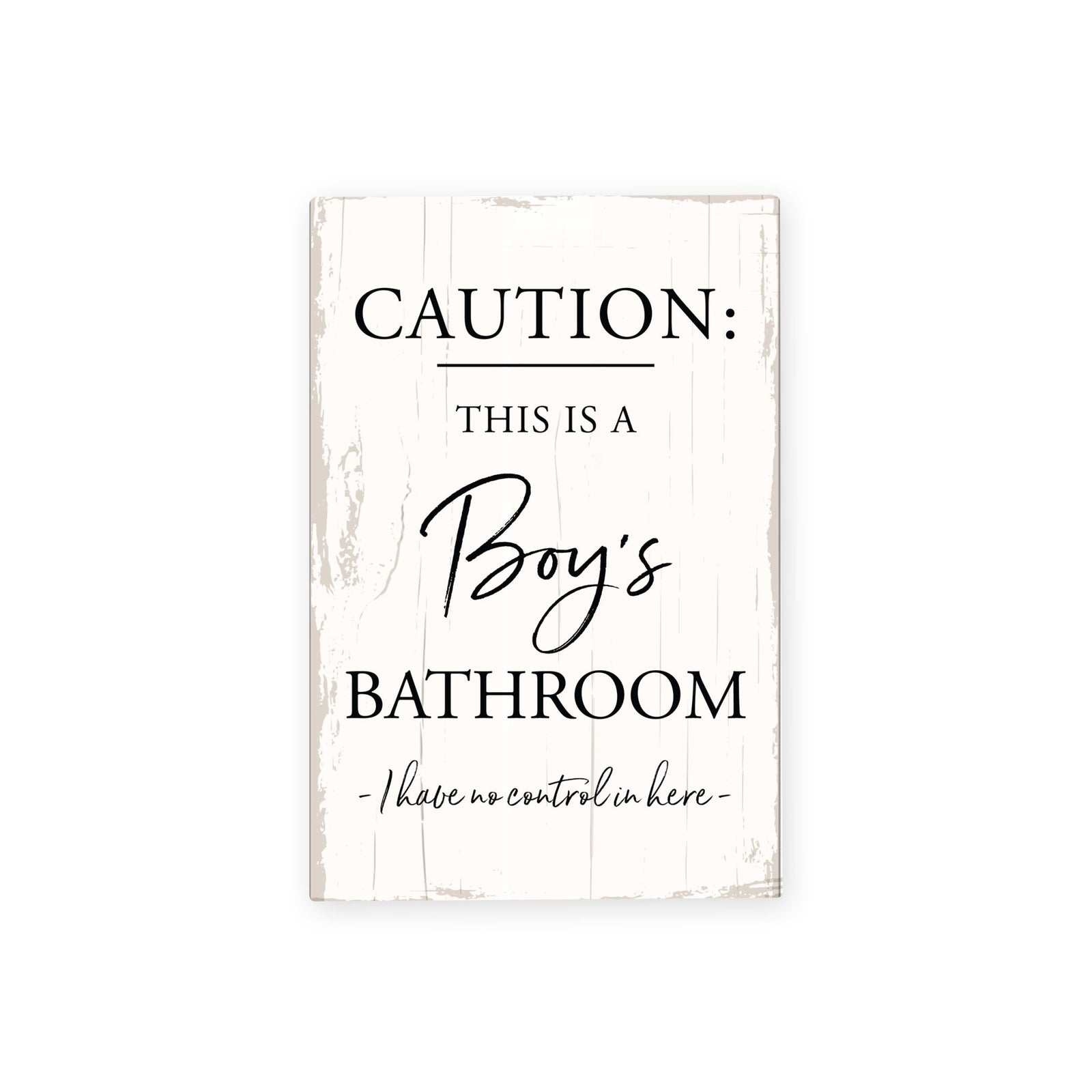 Modern Inspirational Boy’s Bathroom Wooden Sign for Bathroom And Kitchen Decoration 5.5x8in - LifeSong Milestones