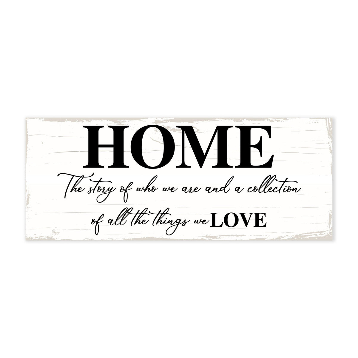 Modern Inspirational Everyday Home and Family Wooden Wall Art Hanging Plaque 4x10n – The Story – for Family and Home Decorations - LifeSong Milestones