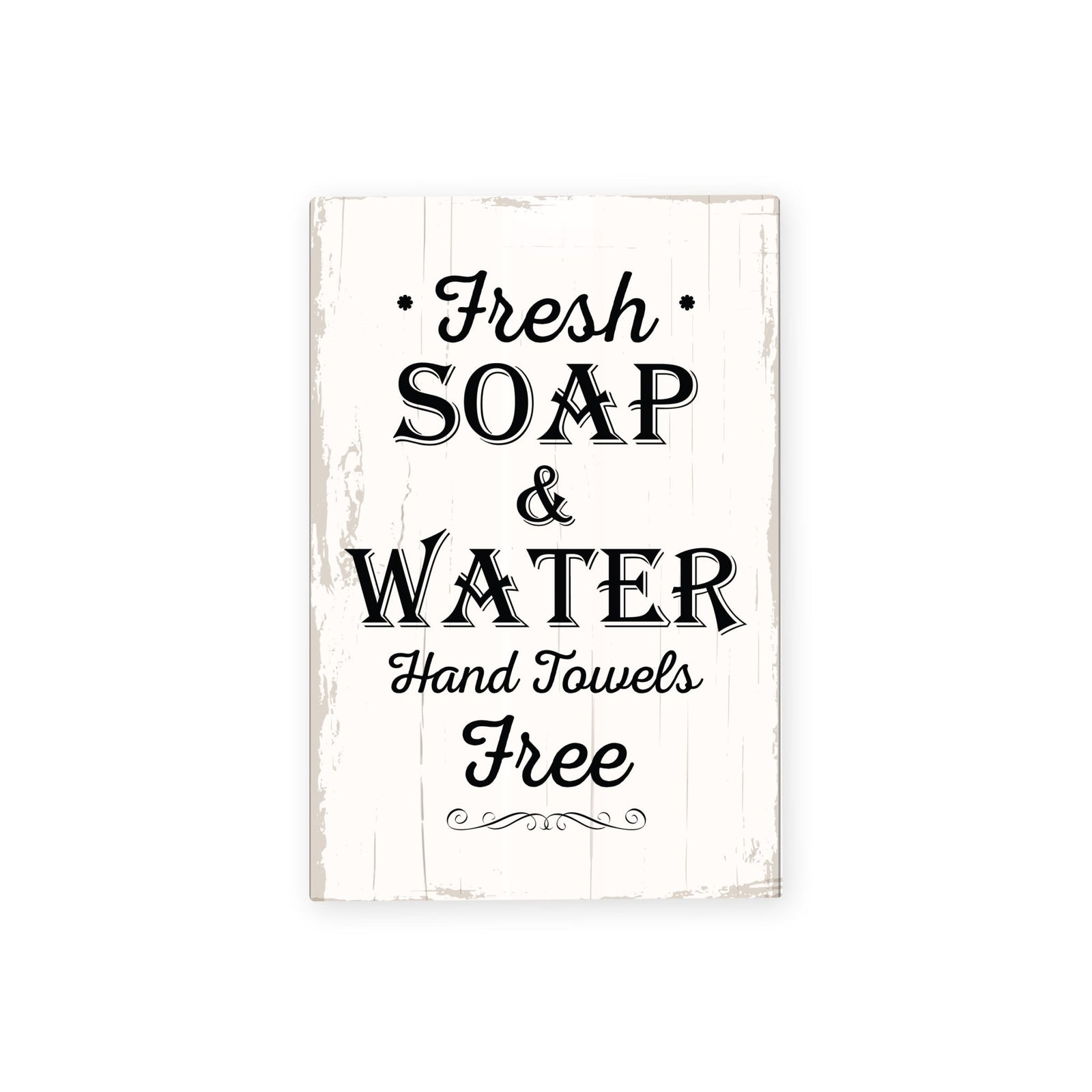 Modern Inspirational Hand Towels Free Wooden Sign for Bathroom And Kitchen Decoration 5.5x8in - LifeSong Milestones