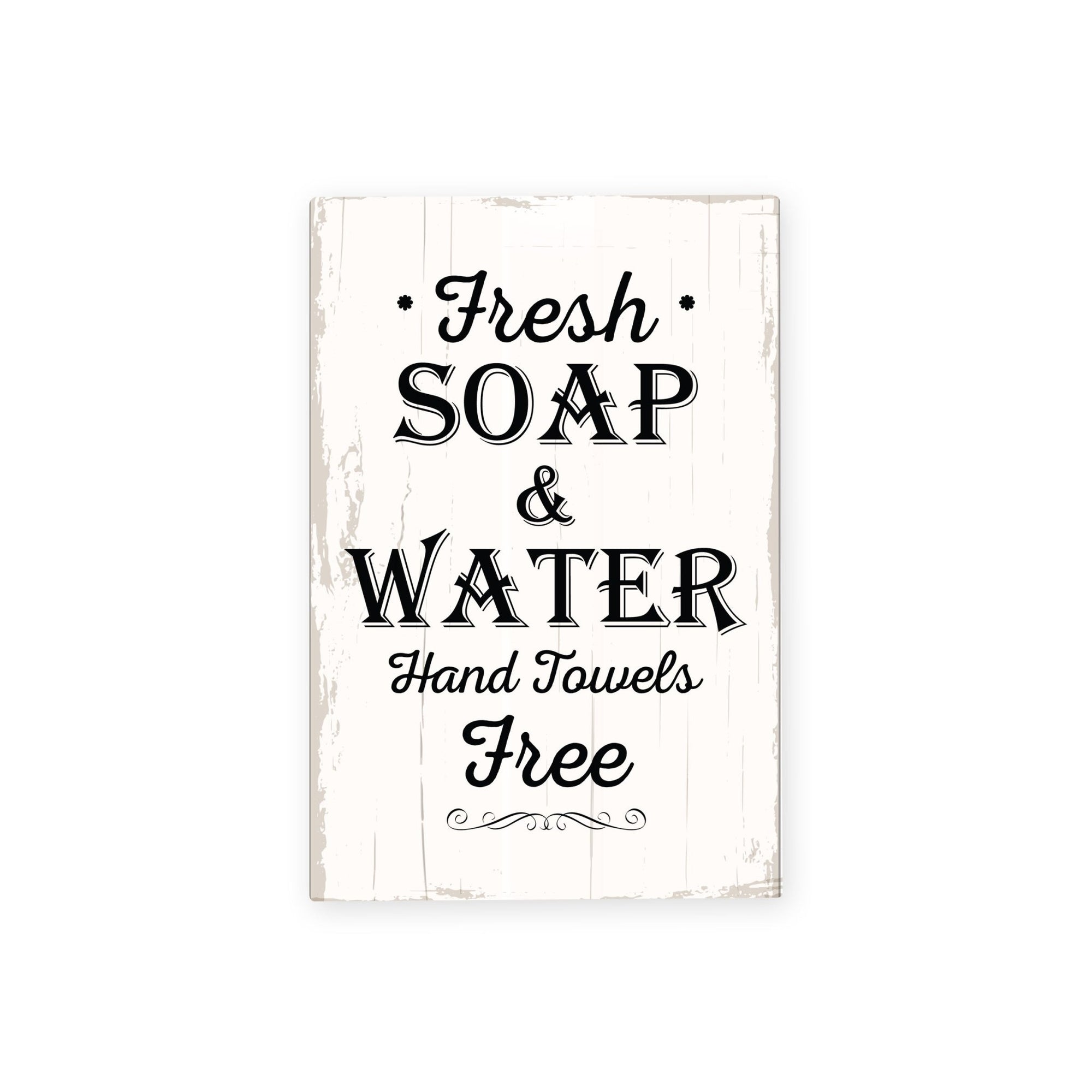 Modern Inspirational Hand Towels Free Wooden Sign for Bathroom And Kitchen Decoration 5.5x8in - LifeSong Milestones
