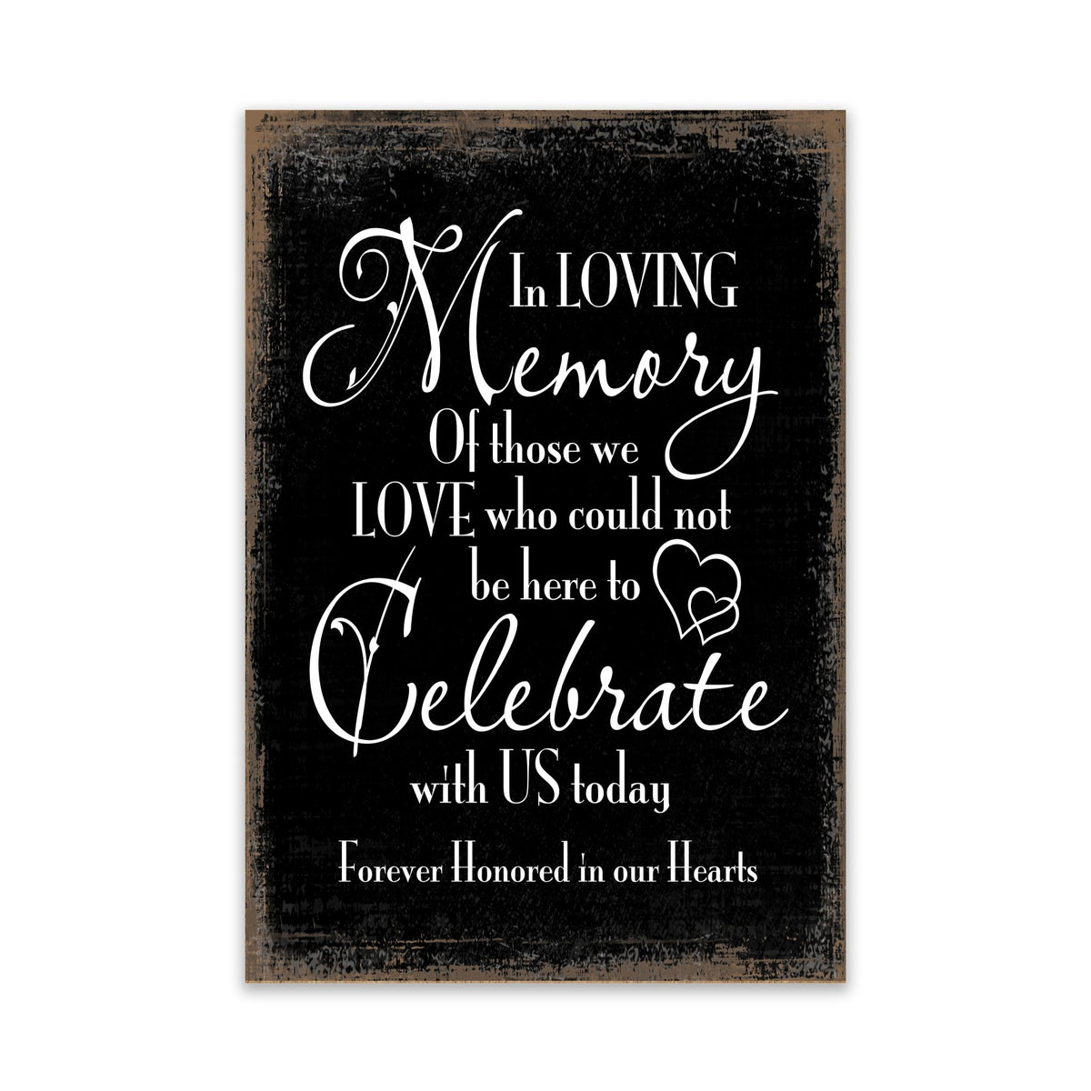 Modern Inspirational Memorial 5.5x 8 inches Wooden Sign Celebrate With Us Today - Plaque Tabletop Decoration Loss of Loved One Bereavement Sympathy Keepsake - LifeSong Milestones