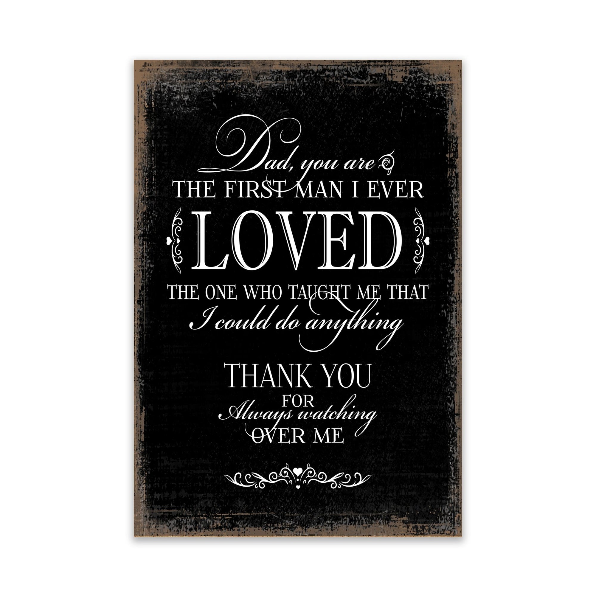 Modern Inspirational Memorial 5.5x 8 inches Wooden Sign Dad You are - Plaque Tabletop Decoration Loss of Loved One Bereavement Sympathy Keepsake - LifeSong Milestones