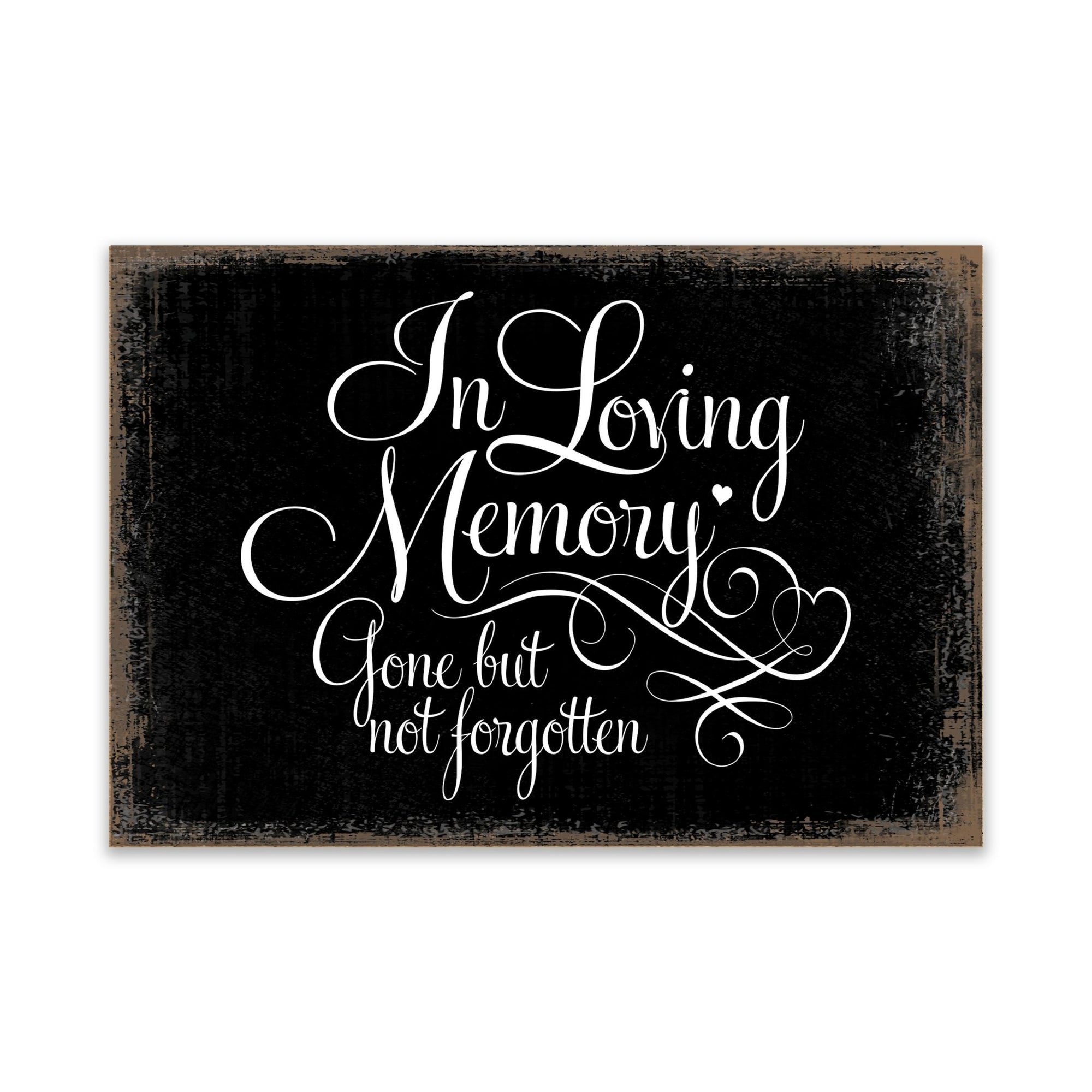 Modern Inspirational Memorial 5.5x 8 inches Wooden Sign Gone But Not Forgotten - Plaque Tabletop Decoration Loss of Loved One Bereavement Sympathy Keepsake - LifeSong Milestones