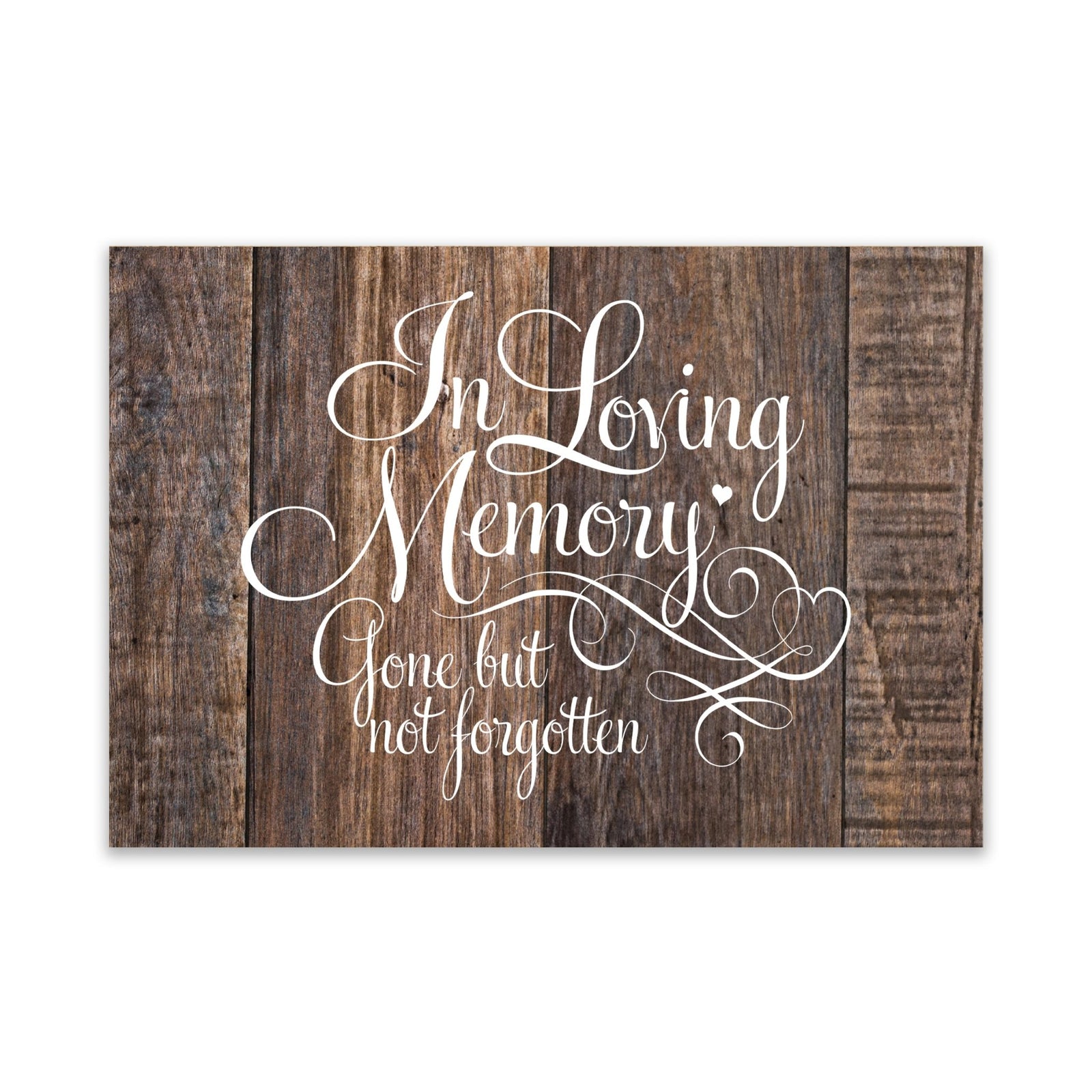 Modern Inspirational Memorial 5.5x 8 inches Wooden Sign Gone But Not Forgotten - Plaque Tabletop Decoration Loss of Loved One Bereavement Sympathy Keepsake - LifeSong Milestones