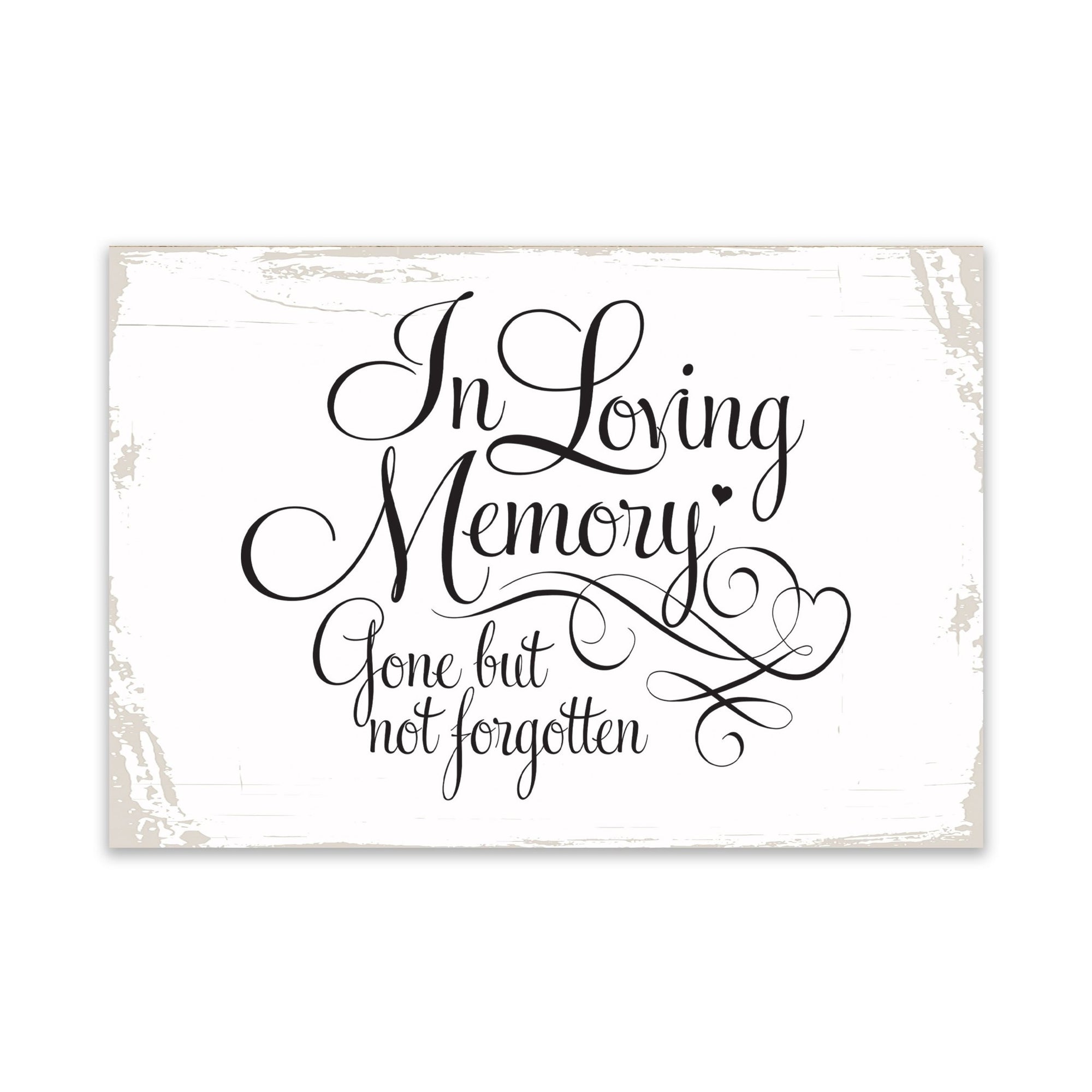 Modern Inspirational Memorial 5.5x 8 inches Wooden Sign Gone But Not Forgotten - Plaque Tabletop Decoration Loss of Loved One Bereavement Sympathy Keepsake - LifeSong Milestones