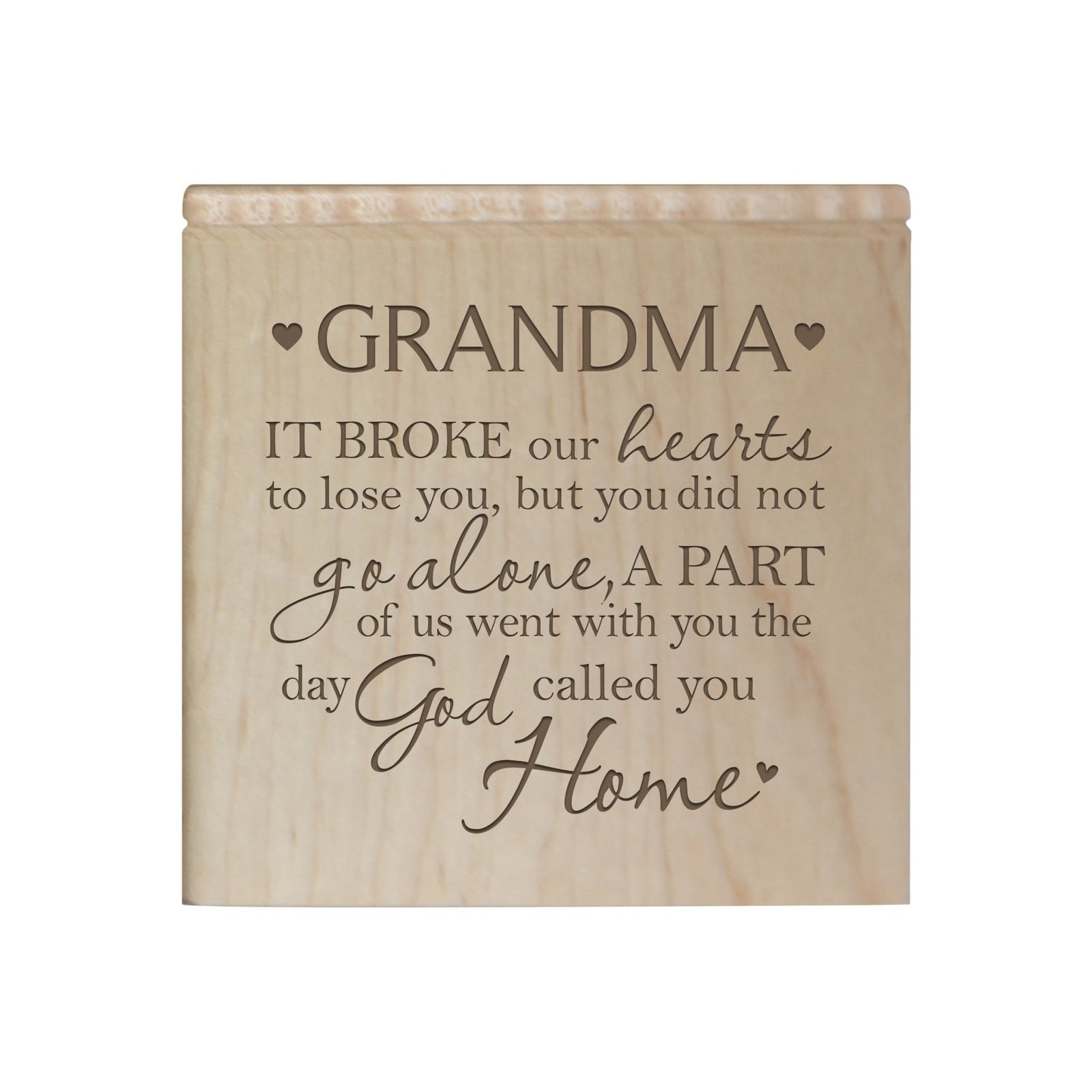 Elegant Memorial Wooden Urn Boxes for Grandma's Ashes