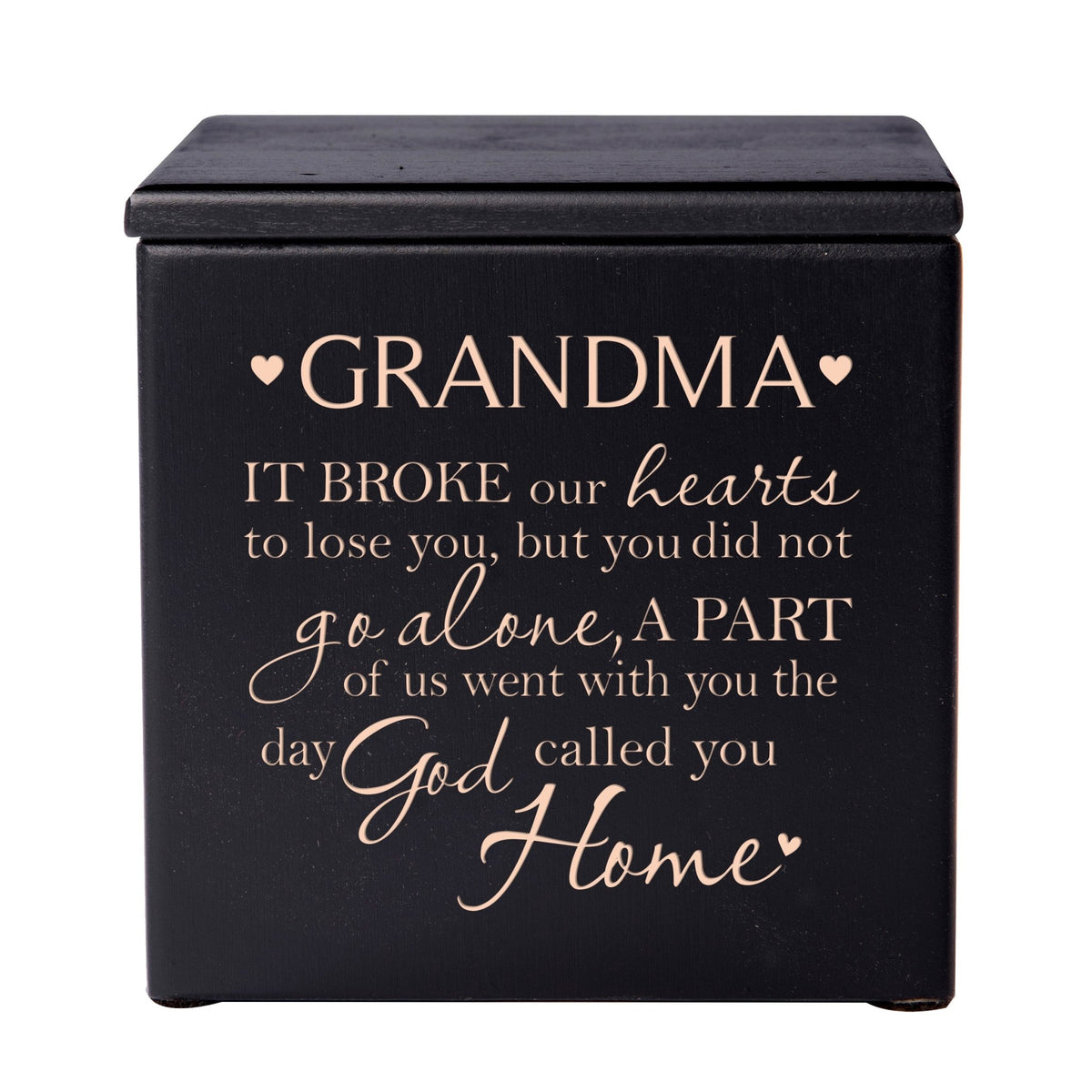 Small Handcrafted Wooden Memorial Urns for Beloved Grandma 